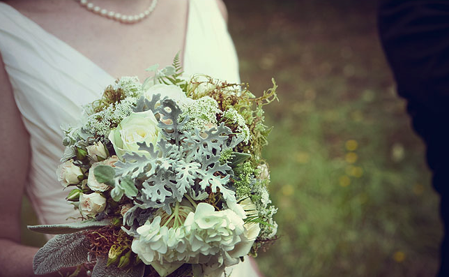 bride with bouquet