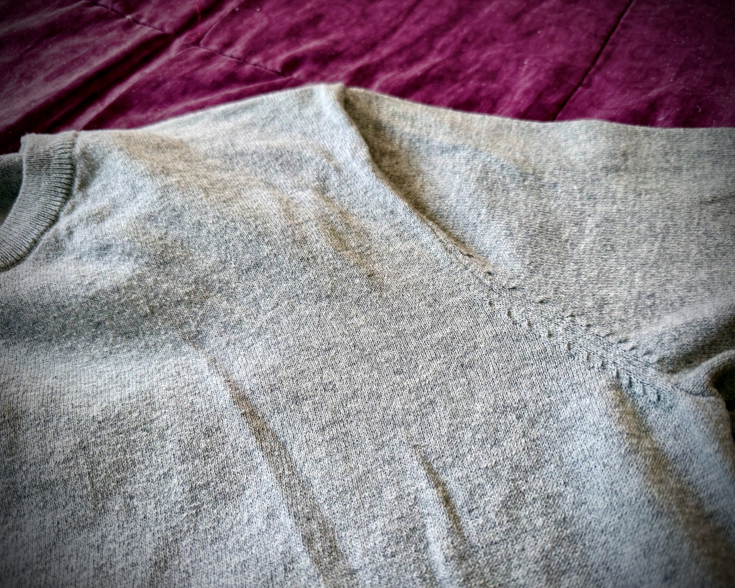 Pulled Threads on My Sweater