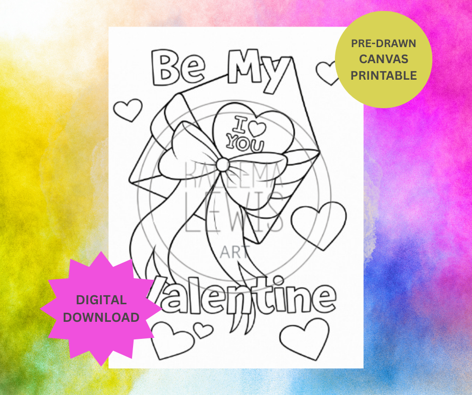 Be My Valentine- DIY Digital Download