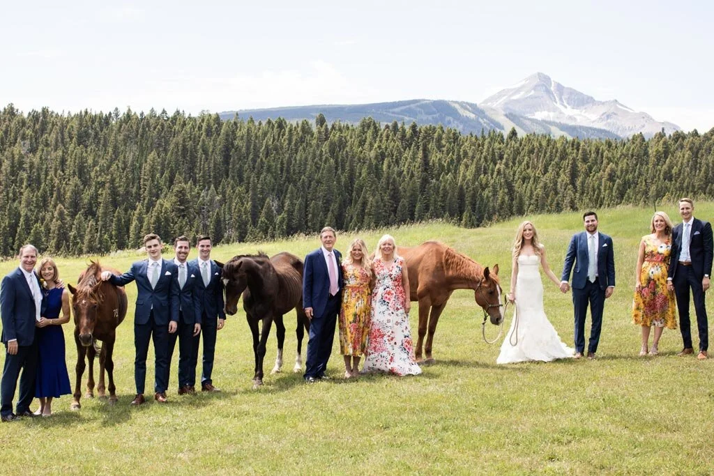 We found the perfect Mother-of-the-Bride dress in the same print as my sisters’ dresses which was so fun and tied into everything perfectly.