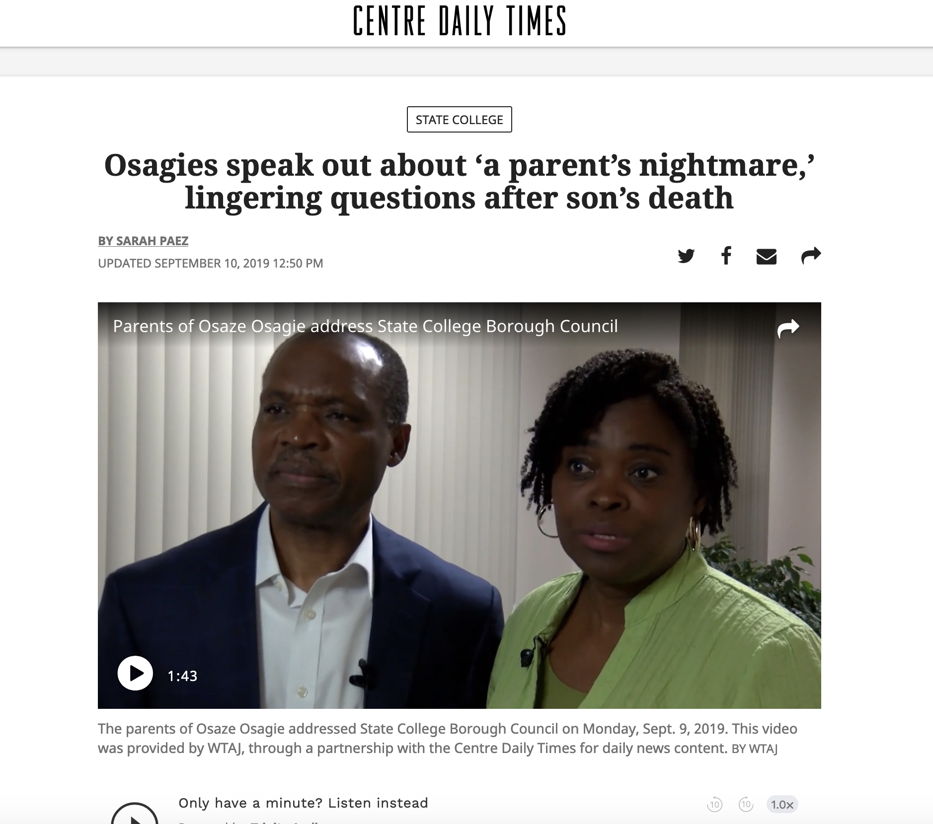 A Parent's Worst Nightmare