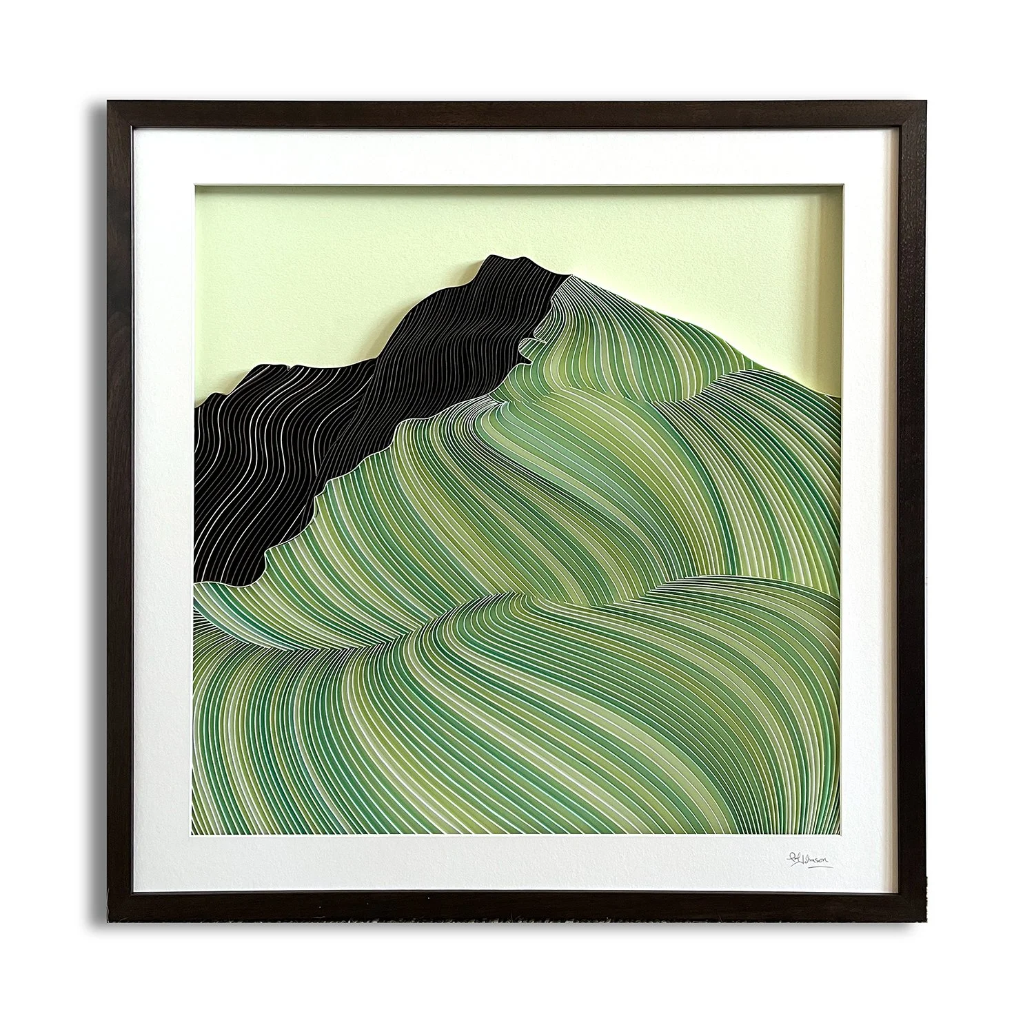 20. Mint Chocolate Peak // 23" x 23" / SOLD
