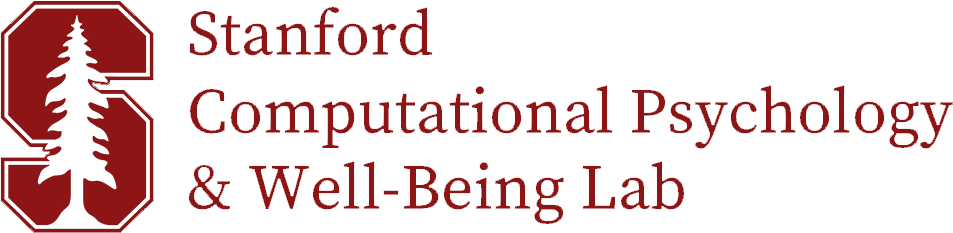 Stanford Computational Psychology &amp; Well-Being Lab