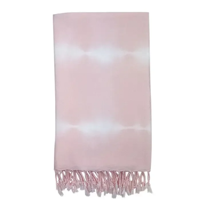 Slate + Salt 100% Turkish cotton towel in blush tie dye