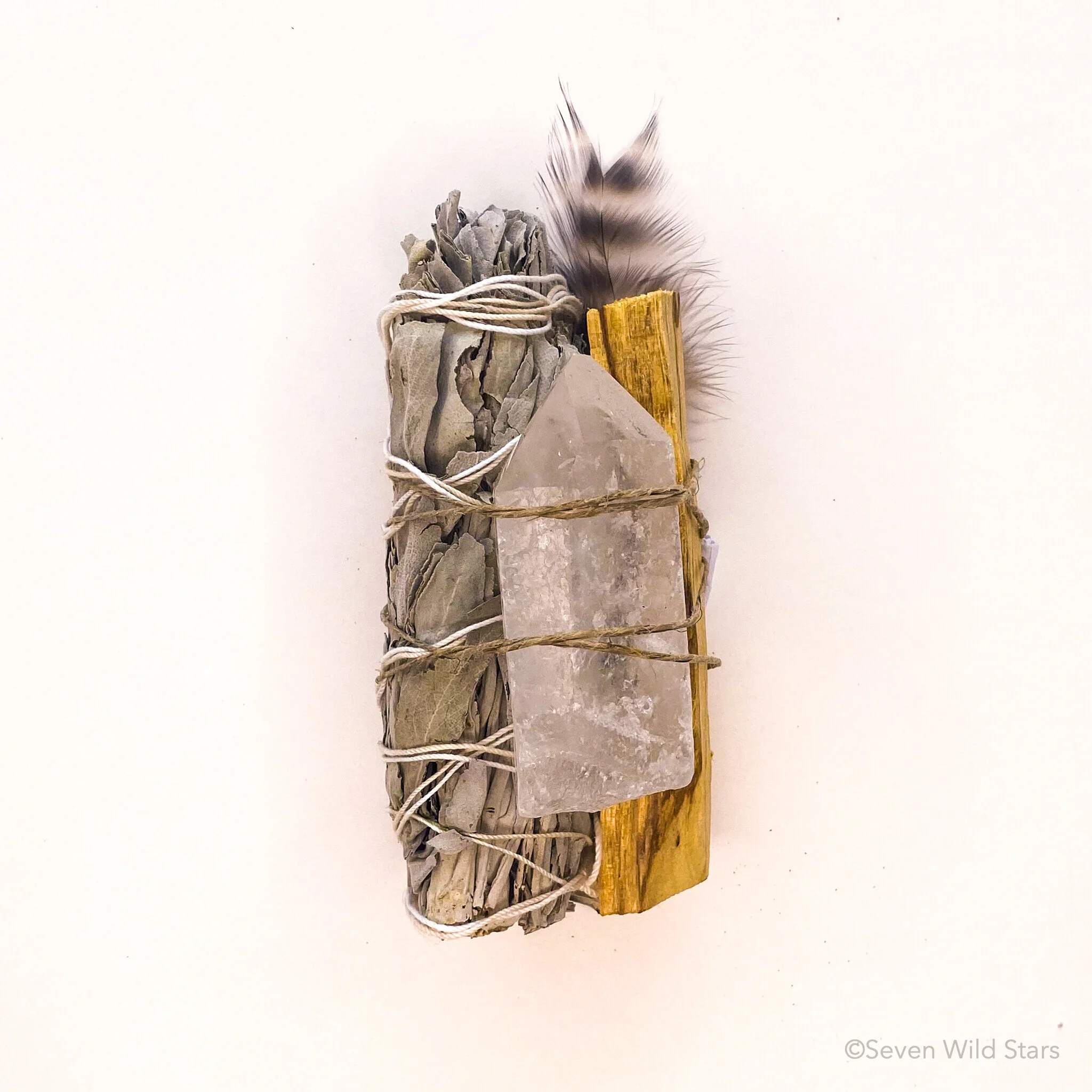 White Sage + Clear Quartz Bundle