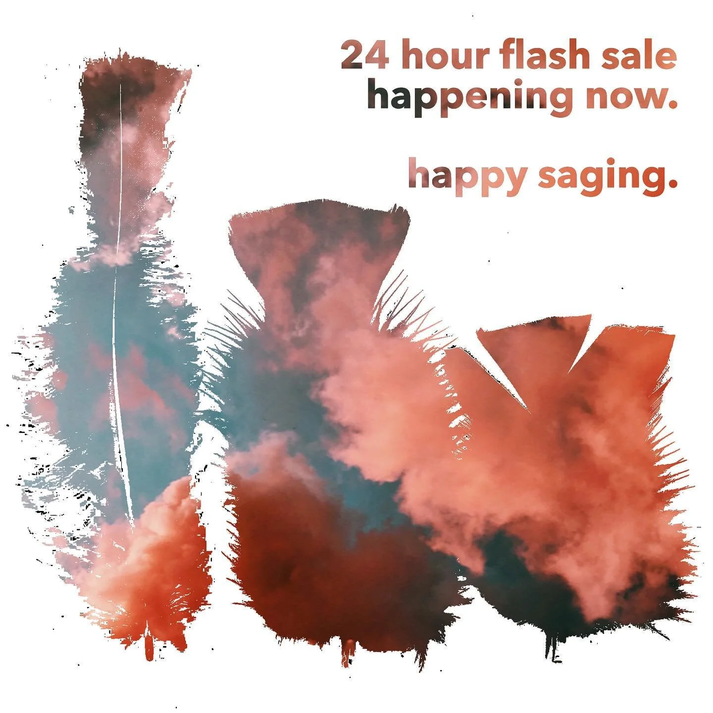 24 Hr. FLASH SALE // check out the site for 25% off a $20 purchase! Now through midnight, use code FLASHSALE25 at checkout. ✨ Happy saging! #sevenwildstars