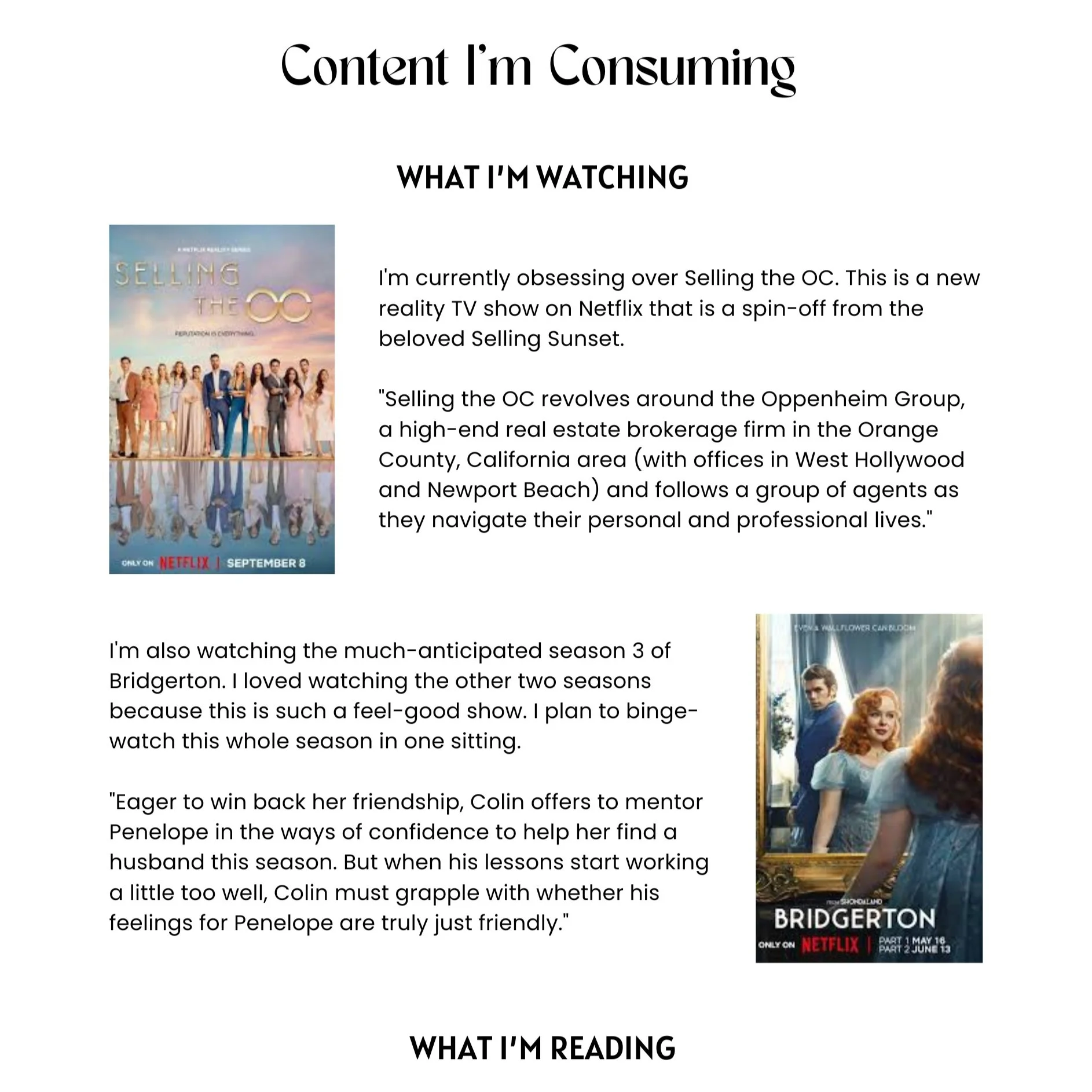 Content I'm Consuming - June 