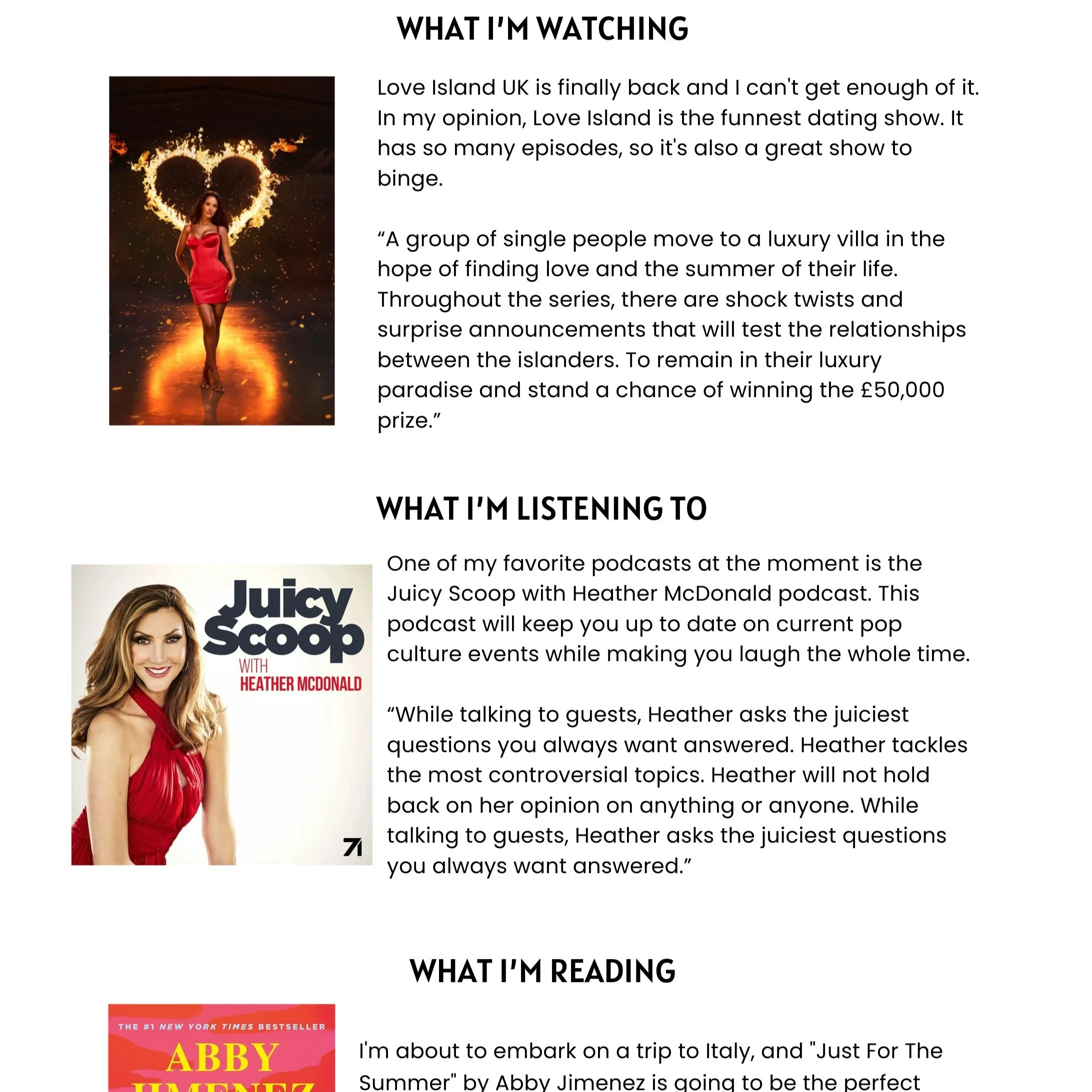 Content to Consume - August 