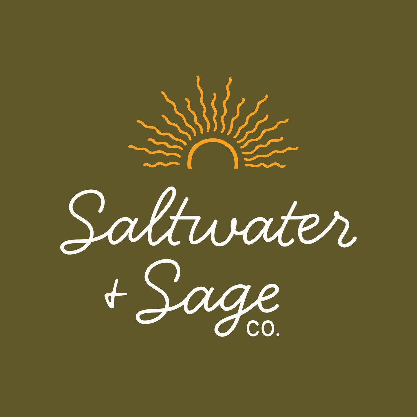 Up next is the logo and visual brand for Saltwater + Sage Co ☀️! Alex makes beautiful, modern drop earrings inspired by nature and our designer Isabel created a brand concept that captured the energy of the outdoors along with the fun, feminine, and 