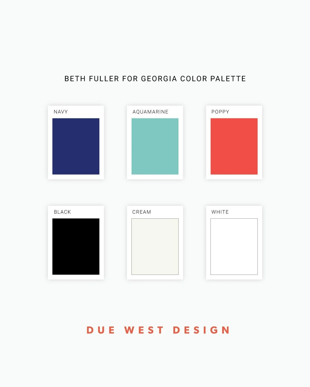 Introducing the new color palette for a recent branding and web site project 🎨! Beth Fuller is a Georgia native and previous contractor for the Centers for Disease Control (CDC) in Atlanta. She is running for State House in 2026 and wanted a bright,
