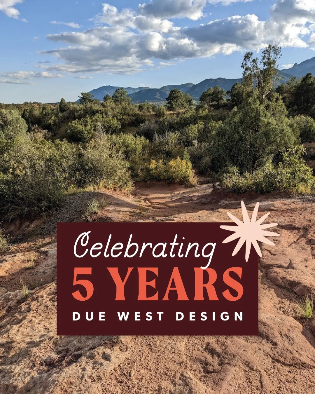 Happy birthday to us! Due West Design is officially turning 5 years old today 🥳. After a career in design I went full-time as a self-employed brand and web site designer when we moved to Colorado in 2016. In 2020 I launched Due West during the pande