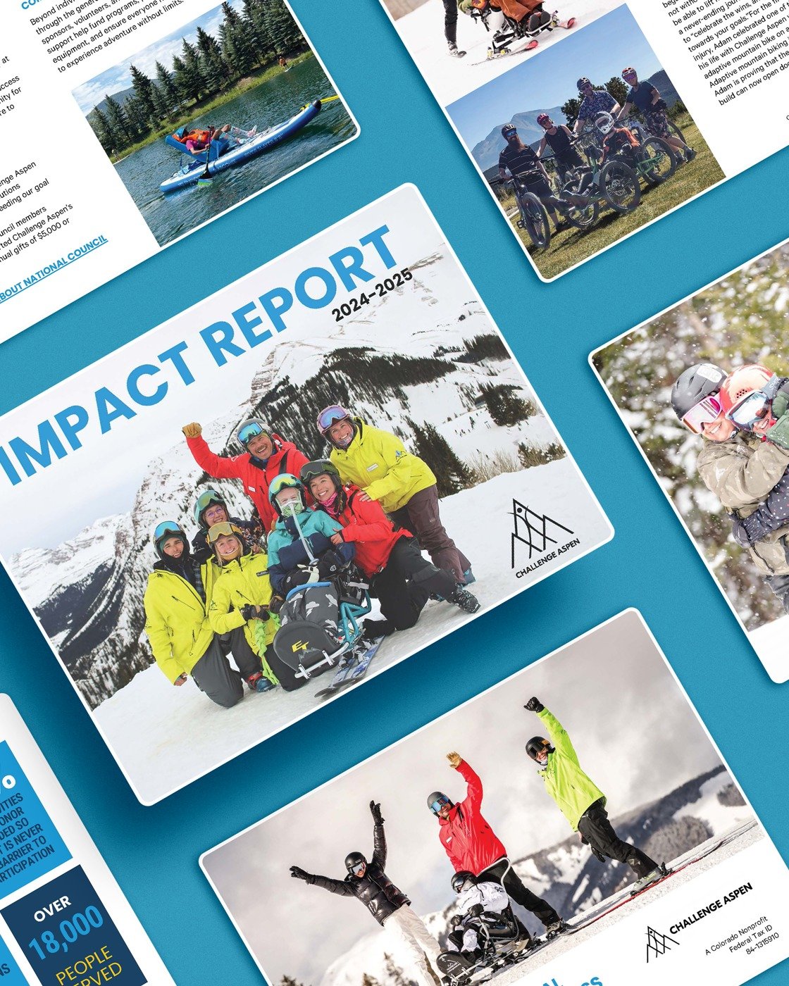 I love getting to share the latest impact report for Challenge Aspen, a nonprofit dedicated to impacting lives through year-round adaptive experiences for people with cognitive and/or physical disabilities. The organization encourages participation i