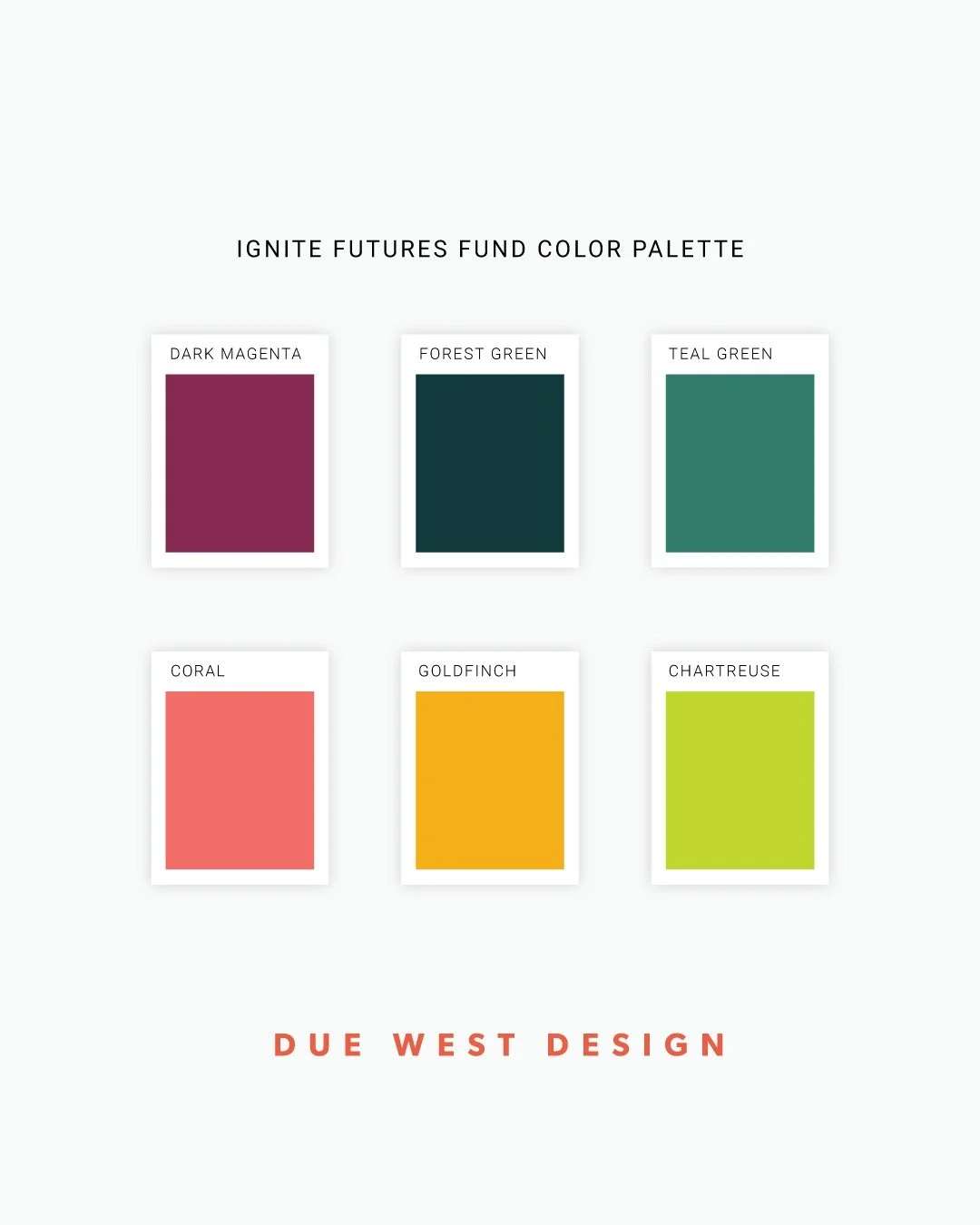 I looove the new energetic color palette for the Ignite Futures Fund, brought to you by our senior designer Michelle (@michelleleacreative ✨). IFF is a really cool new Colorado-based initiative where 125 high school students each receive $20,000 seed
