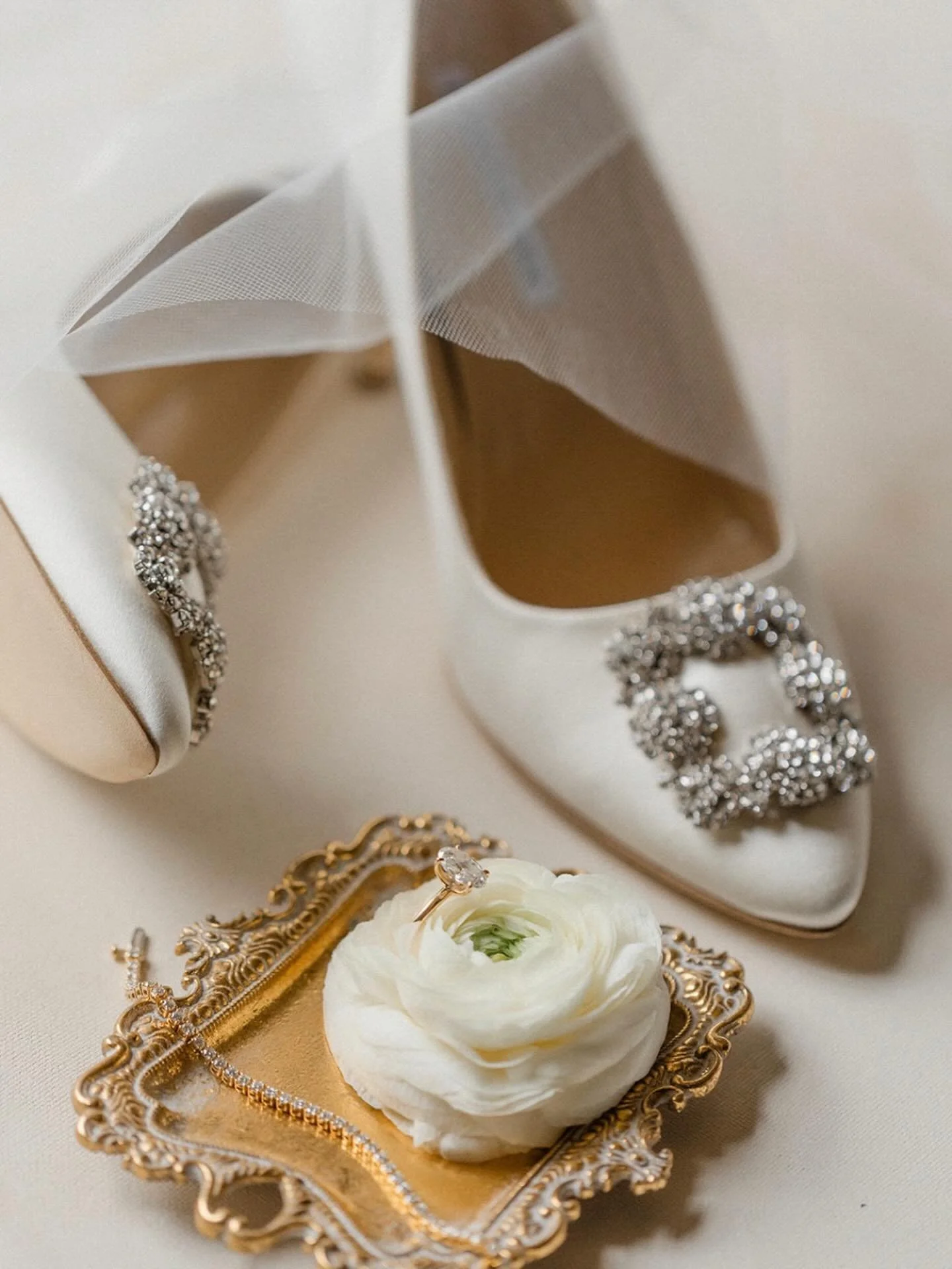 Held in petals, kept for a lifetime 🥀

Timeless details for a timeless day&mdash;classic, clean, and elegantly told 🪞🕊️💍🍾