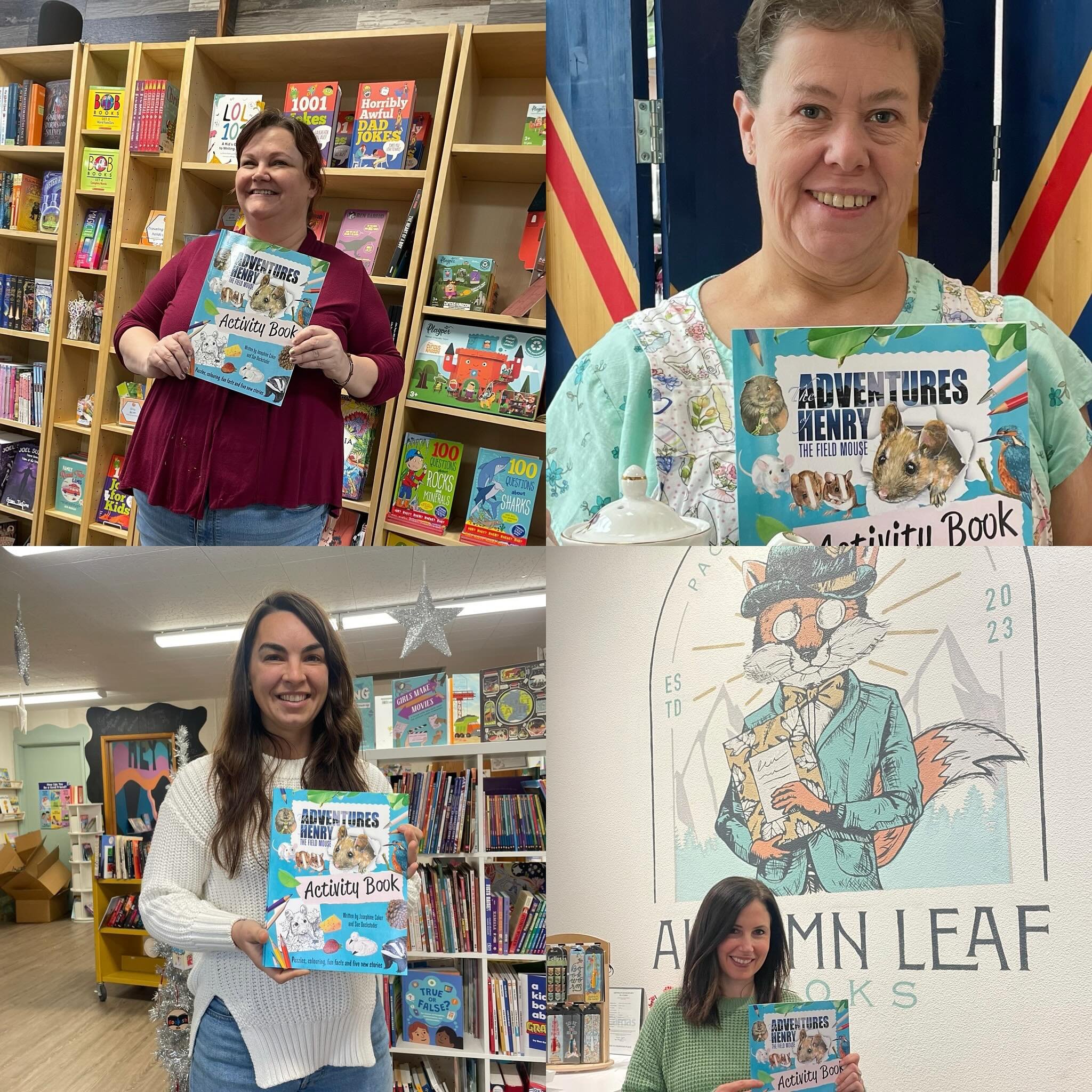 Henry&rsquo;s new Activity Book is popping up all over! 
Please shop local and support these wonderful booksellers who are supporting my 90 year old Mum and Henry&rsquo;s Adventures ! 
@kazoodlestoys 
@itsbookishbooks 
@autumnleafbookstore 
#sweetpea