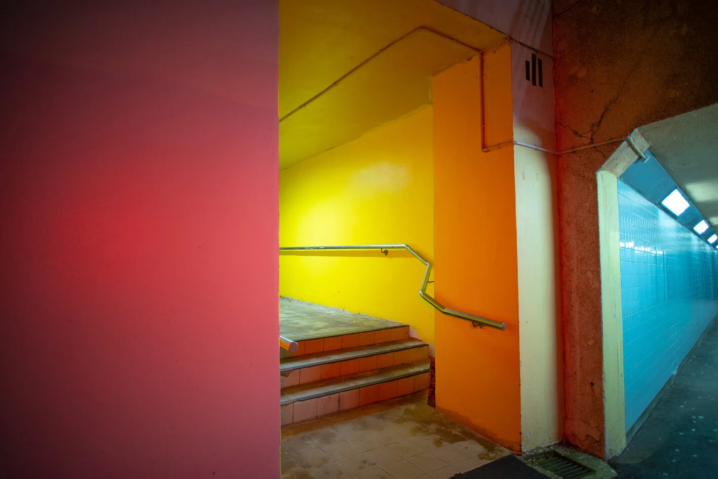 Pink, Yellow and Blue