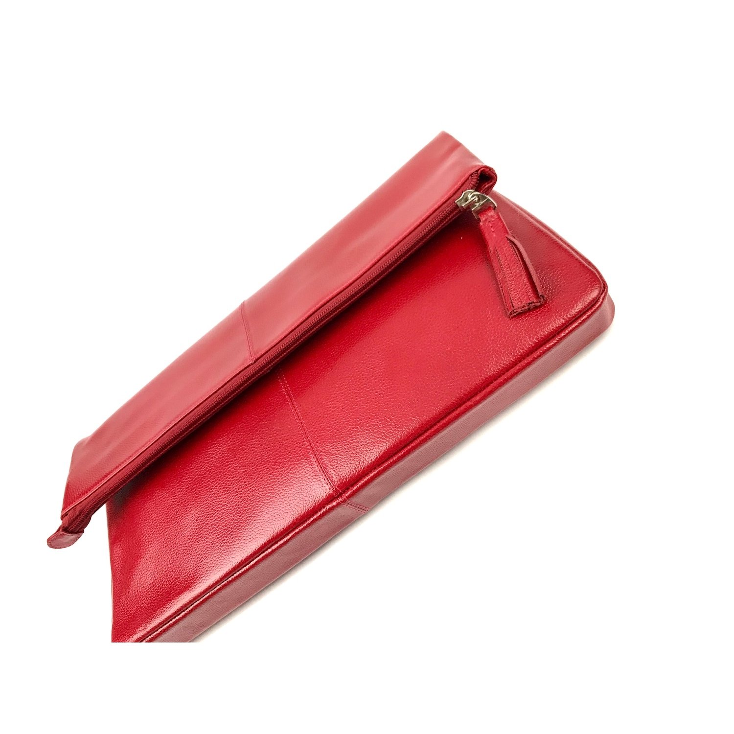 Dani Foldover Leather Clutch - red 2.jpeg