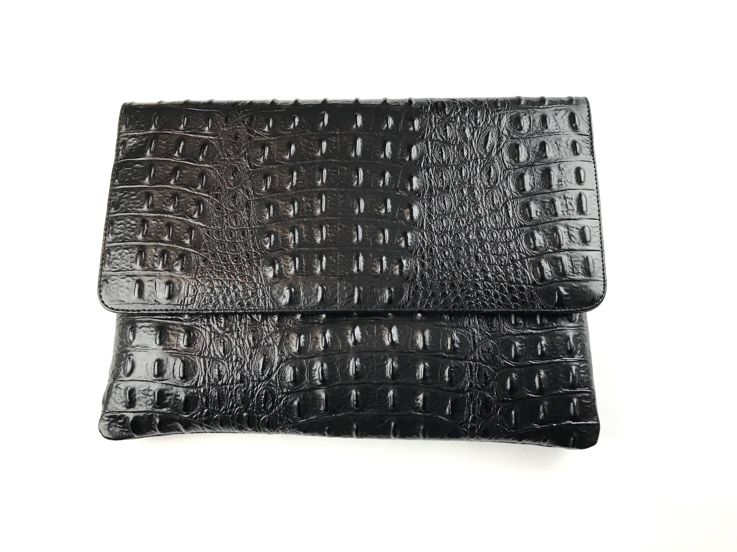 Black Croc Clutch.jpeg