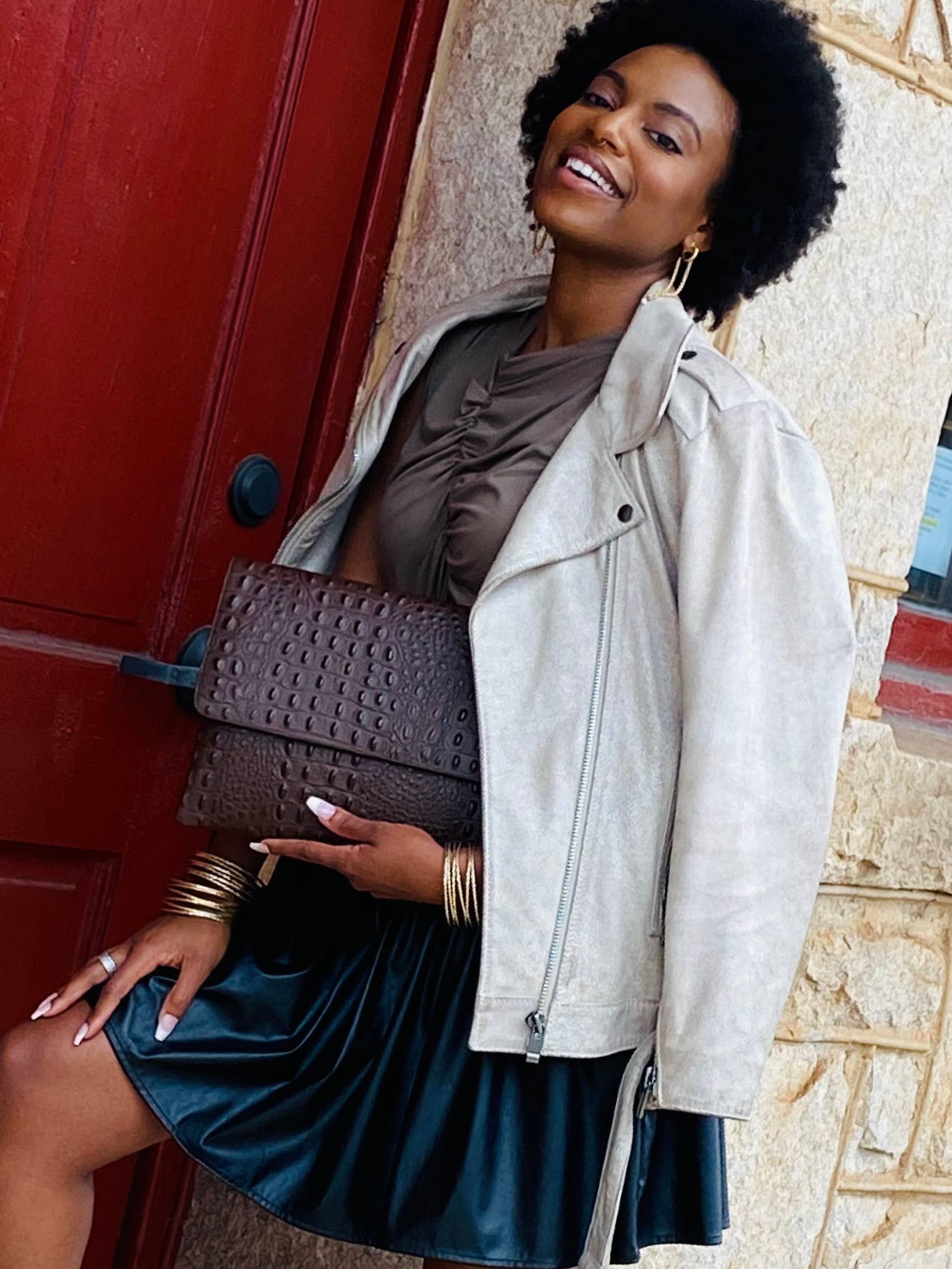 Chocolate Croc Clutch.jpeg