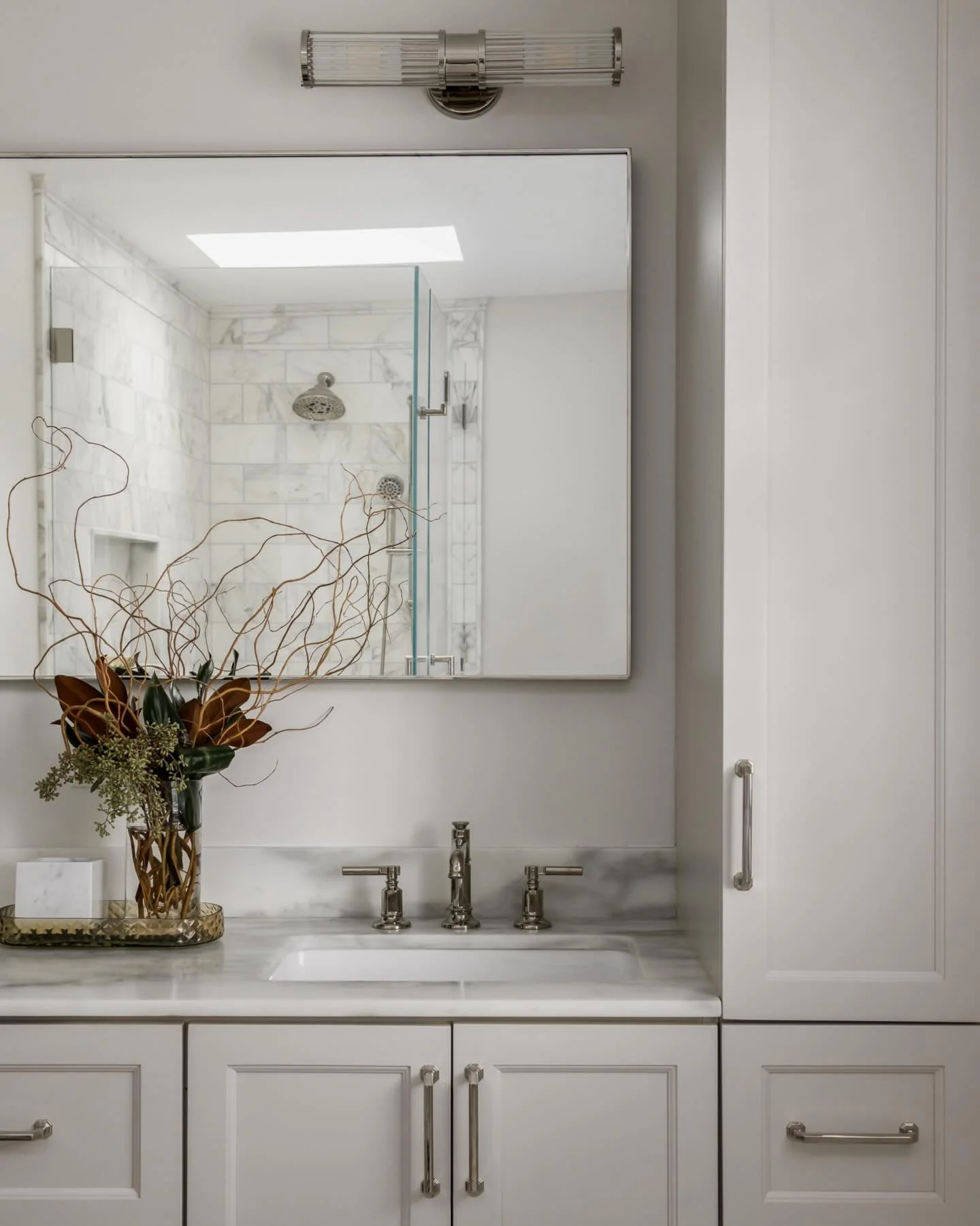 Not just a bathroom renovation, it&rsquo;s a reinvention! Can you believe this is the same space? Swipe for the before.

#bathroomrenovation #bathroominspo #interiordesigner #westfieldnj

Photo credit: Meghan Balcom Photography