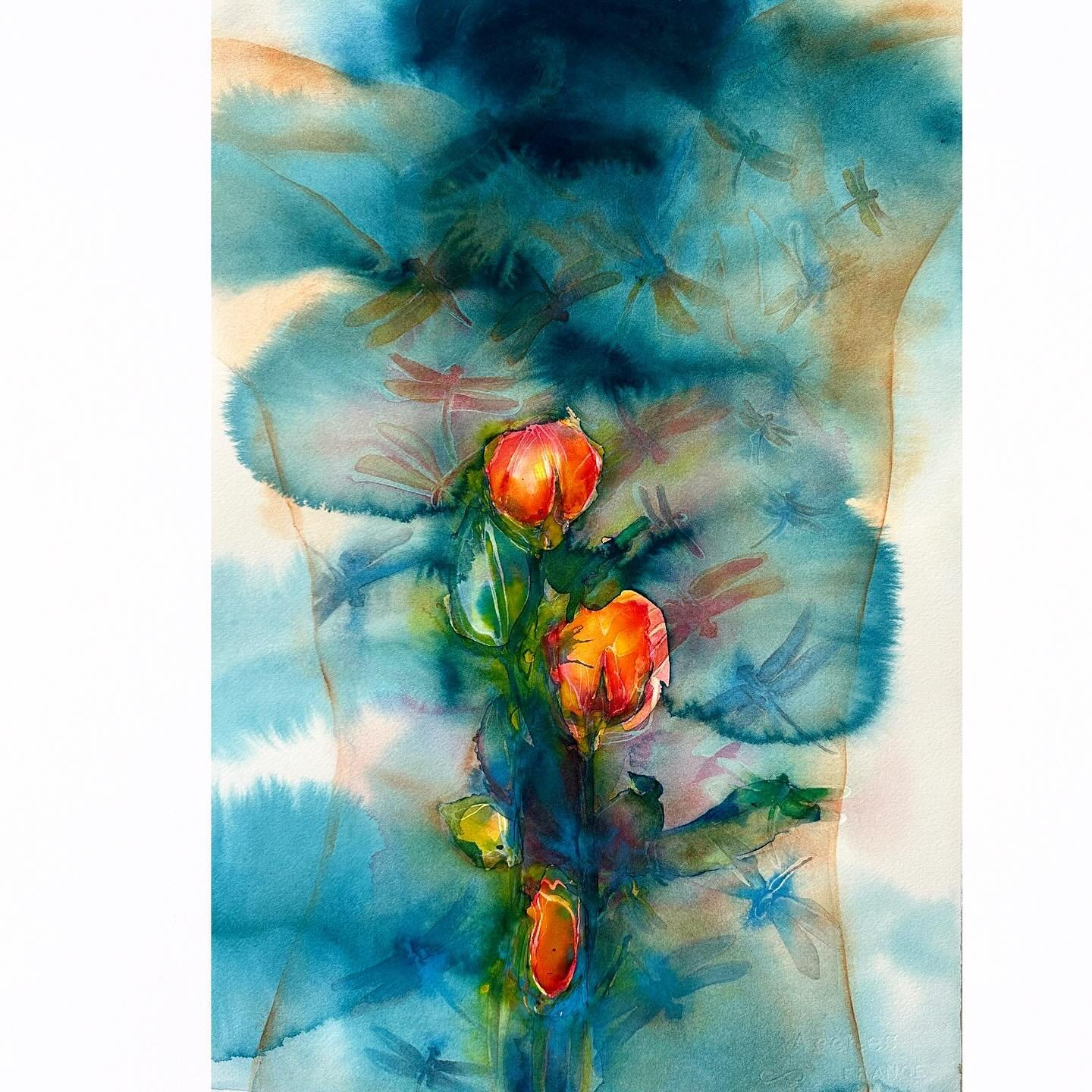Happy to share this painting has sold and shipping to Michigan.

There is no better feeling than to know that someone will be appreciating your work in their home.

I am grateful to be painting in watercolor and bringing my ideas into the world.

Ros