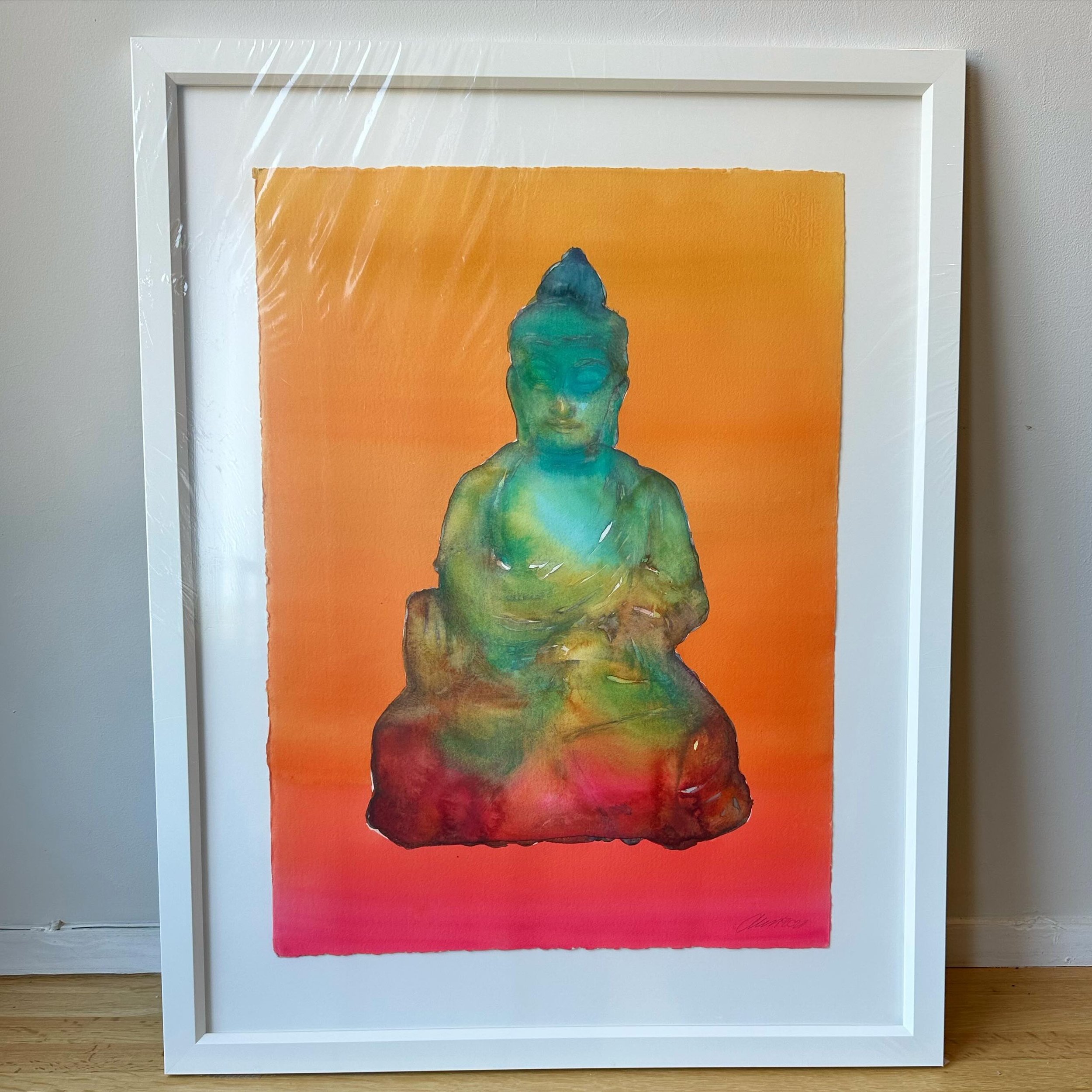 This Buddha headed for its permanent home.

Always grateful to see them live in someone else&rsquo;s collection. 

Thank you KP and Tc for adding me to your collection. 
I am honored.
.
🧘🪷
.
.
.
.
#buddha#art#soldart#buyartonline #buddha#buddhaart 