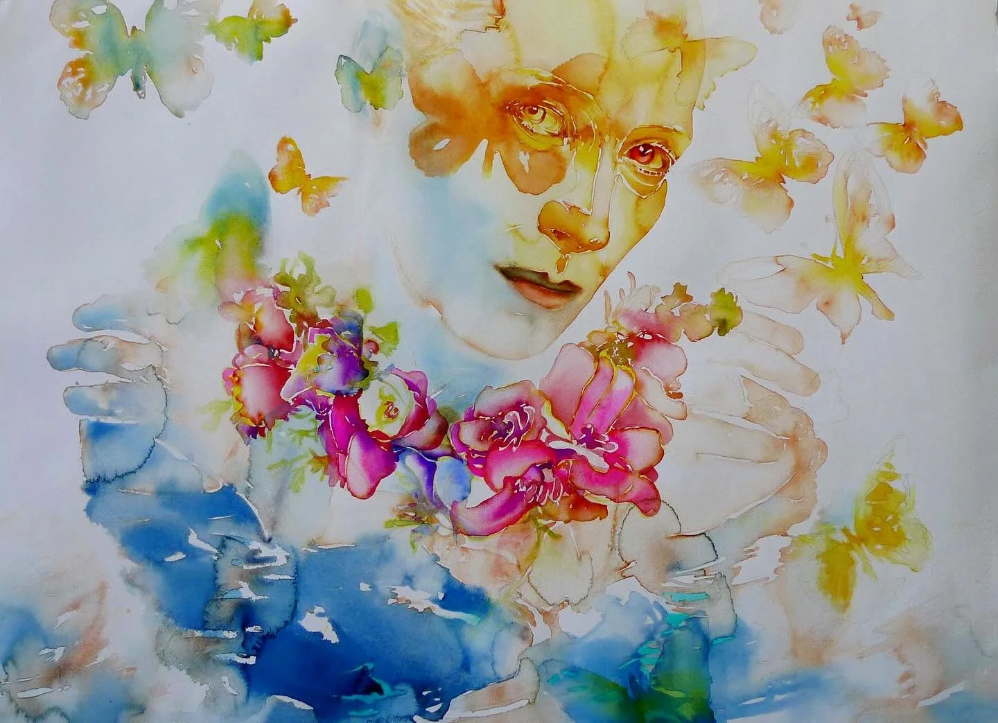 iI painted this piece as a tribute. 💫

Treasure each moment you have with your loved ones.
🦋

Fleeting Moment
watercolor 
22 x 30&rdquo;
2020
.
.
.
#watercolor#portrait#portraiture#americanwomenartists#carolcarter