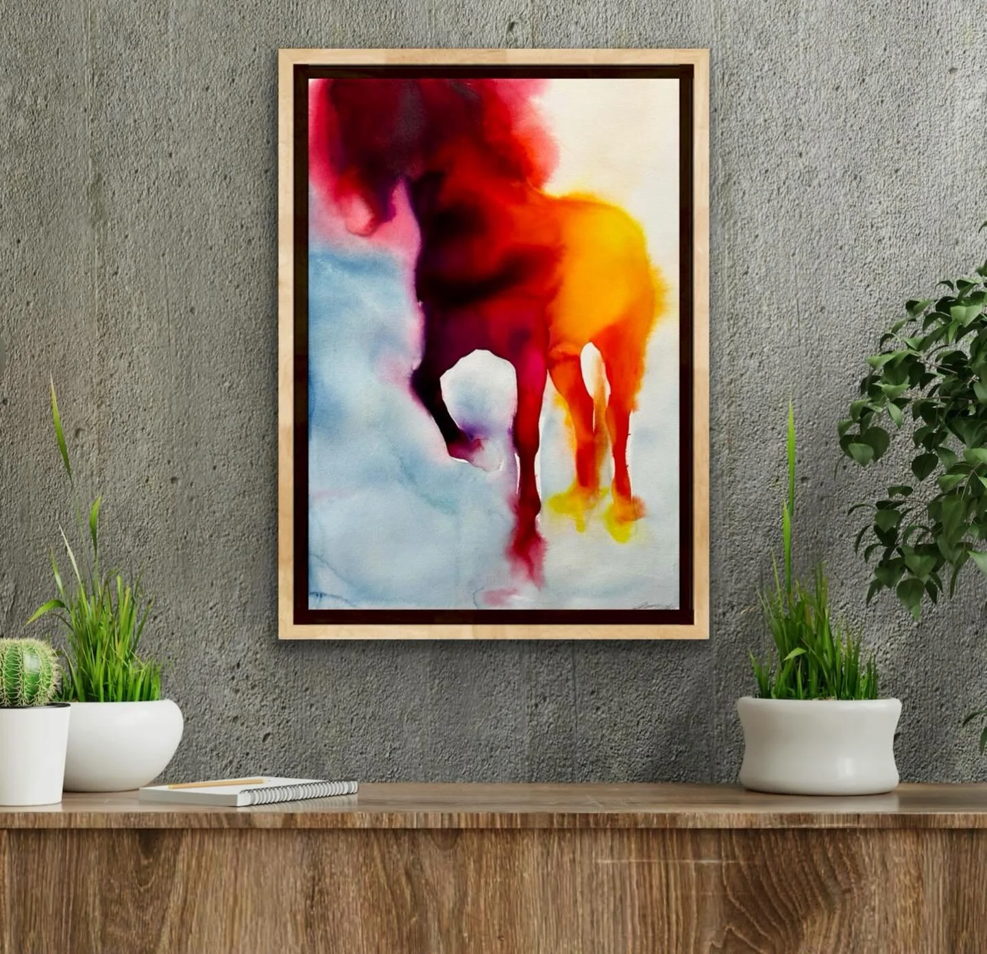 Happy Year of the Fire Horse! 🐎🔥
.
May courage and good luck run beside you all year long.
.
.
.
.
#firehorse#yearoffirehorse#lunarnewyear#carolcarter#watercolours