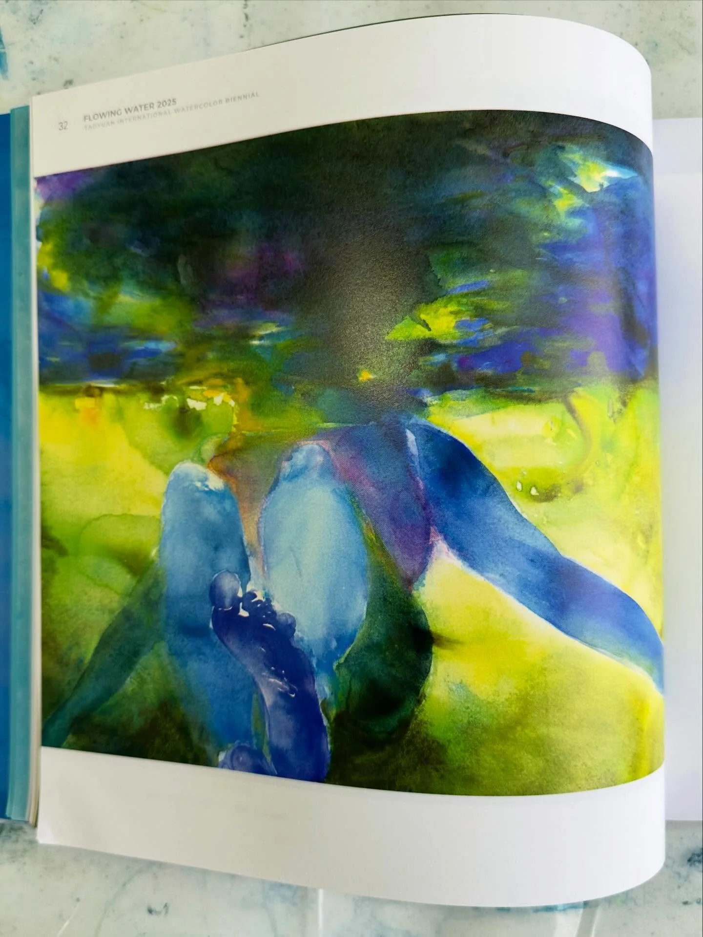 A truly beautiful catalogue and glass award from the FLOWING WATER 2025 Taoyuan International Watercolor Biennial  in Taipei, Taiwan.

I&rsquo;m deeply honored to have my work represented in this exhibition.

.
.
.
#taiwanwatercolor#watercolorbiennia