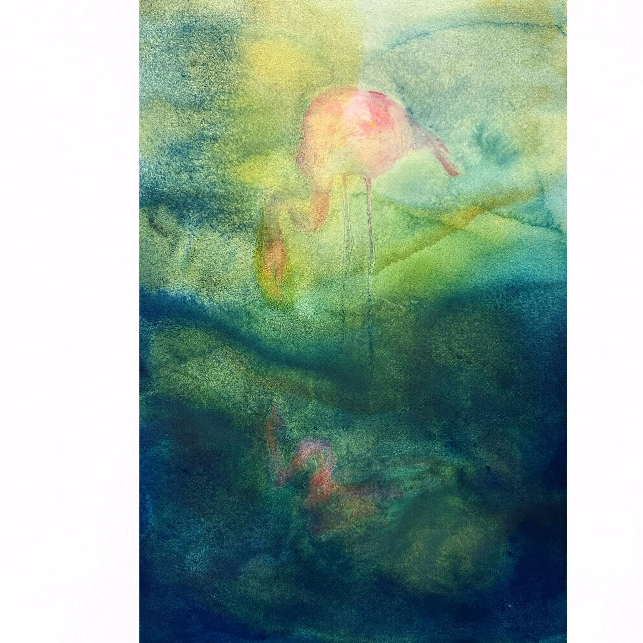 I started this painting last year and struggled with it. I eventually abandoned it and put it aside.

Sometimes a painting just needs time.

I finally took it out again and decided to completely rework it. I soaked the paper and repainted it using ju