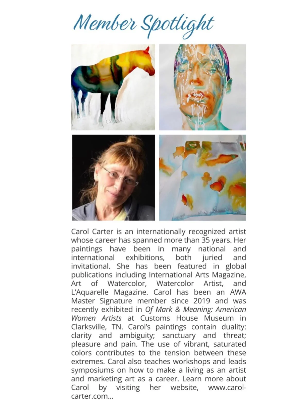 @amwomenartists Thank you so much for including me in your Summer Newsletter! I truly appreciate the mention and your support. Thank you! ❤️
.
.
#contemporaryart #artcollector#artforall#watercolorart #artmovestheworld