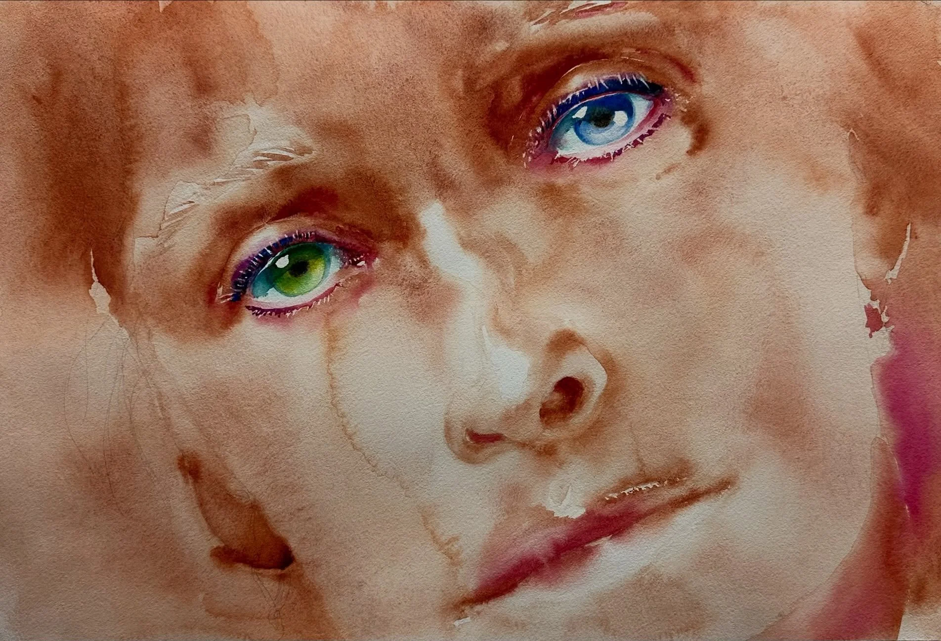 I&rsquo;ve been painting self-portraits for many years. 

Each one reveals something different&mdash;not just about what I look like, but more about where I am in life. ⏳

I find myself painting the person behind the face&mdash;the likes and dislikes