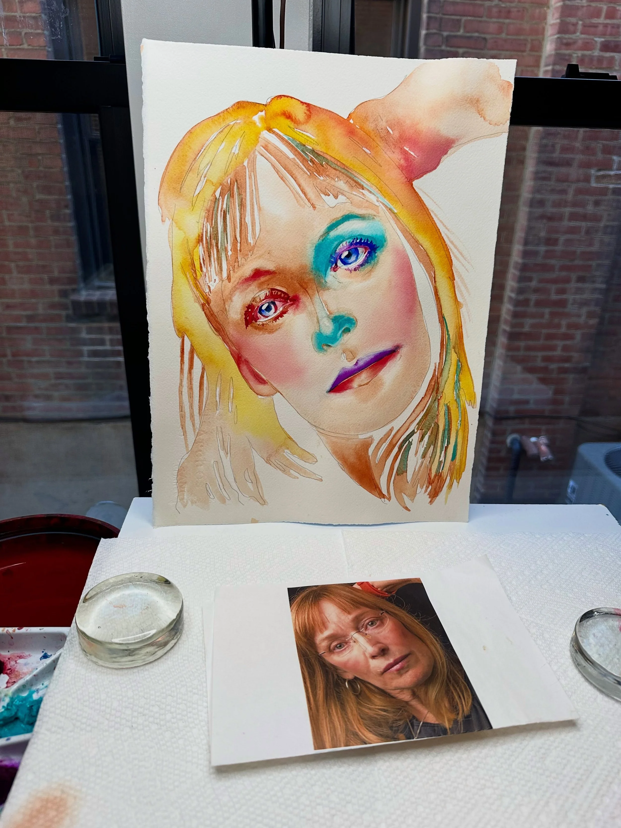 What a wonderful workshop this week with ART CLUB INTERNATIONAL!

We spent our time painting portraits and exploring proportion, skin tone, expression, and&mdash;most importantly&mdash;how to bring life and personality into a portrait.

I was especia