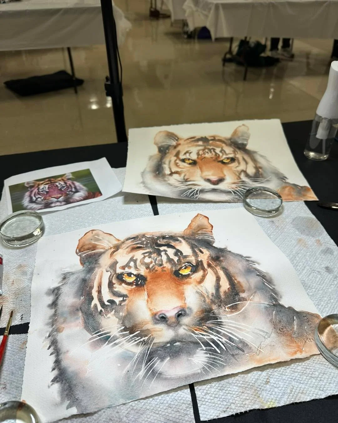 Teaching a workshop with terrific artists with Watercolor Society of Indiana.

What a great week!  More photos soon.
✨📸