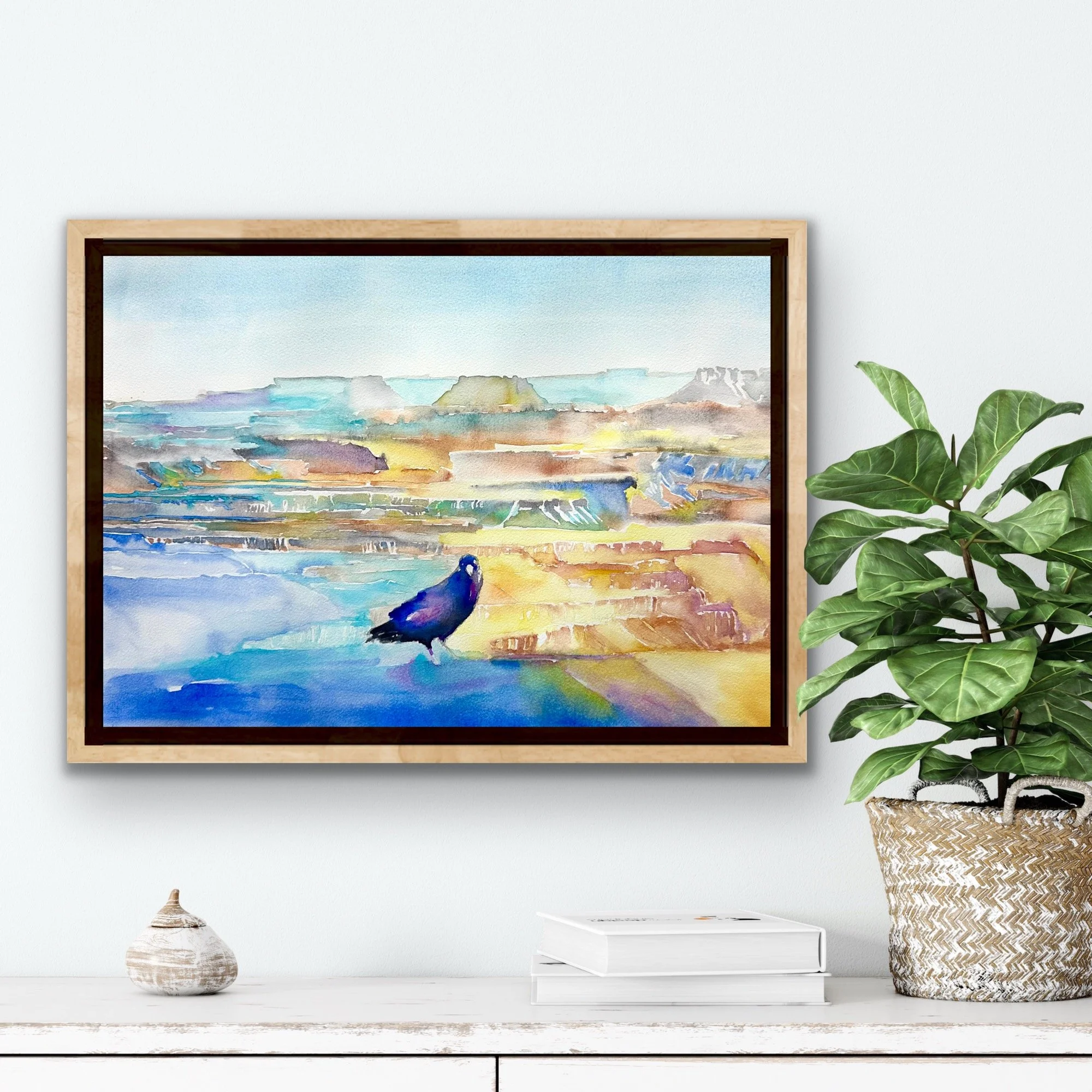 Sentinel Watch | Original Watercolor By Carol Carter | 15 x 22 inches