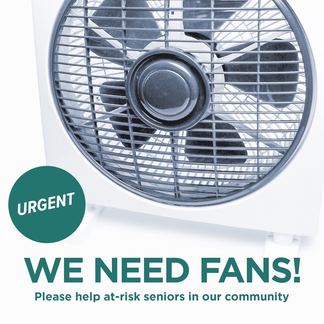 Heatwaves are dangerous. Seeking donations of fans to help seniors and at-risk families.
.
Please drop off fans at Family Service this week, 405 S. State St., Champaign. Thank you! 
.
#champaigncounty #champaignurbana #chambana