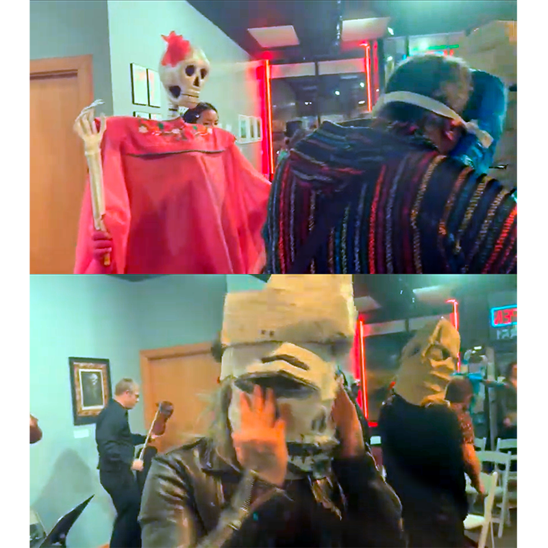 TODAY WE ALL DIE:: Puppeteers lead a community dance / CLICK image for LINK to video presentation