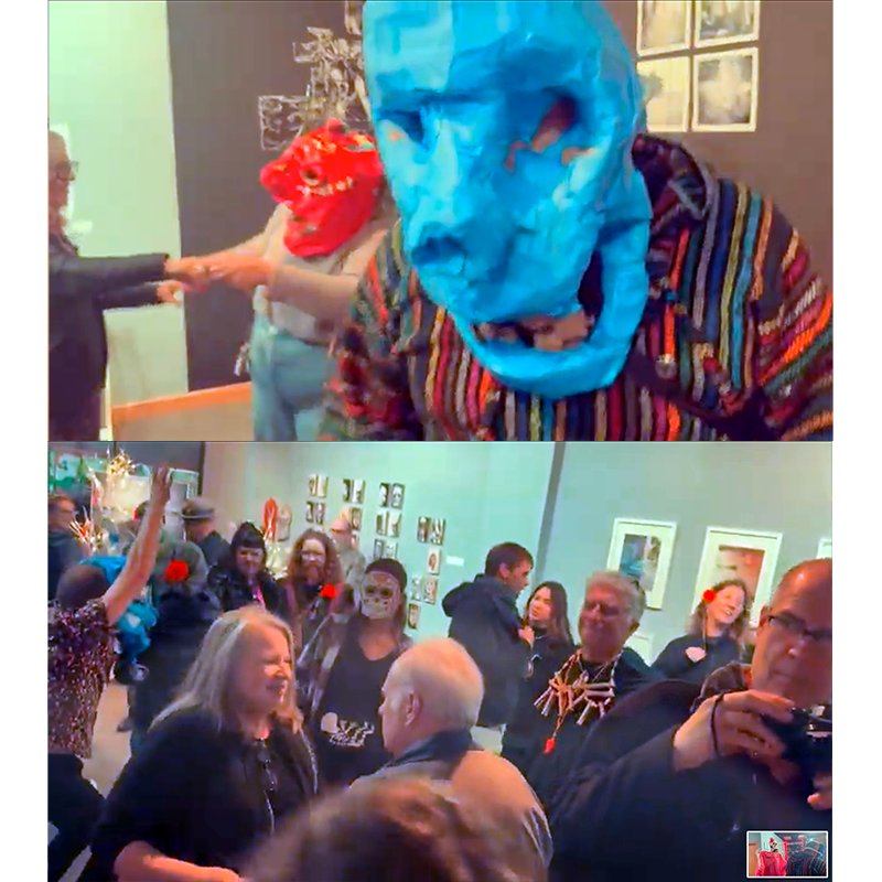 TODAY WE ALL DIE:: Attendees create a Day of the Dead celebration / CLICK image for LINK to video presentation