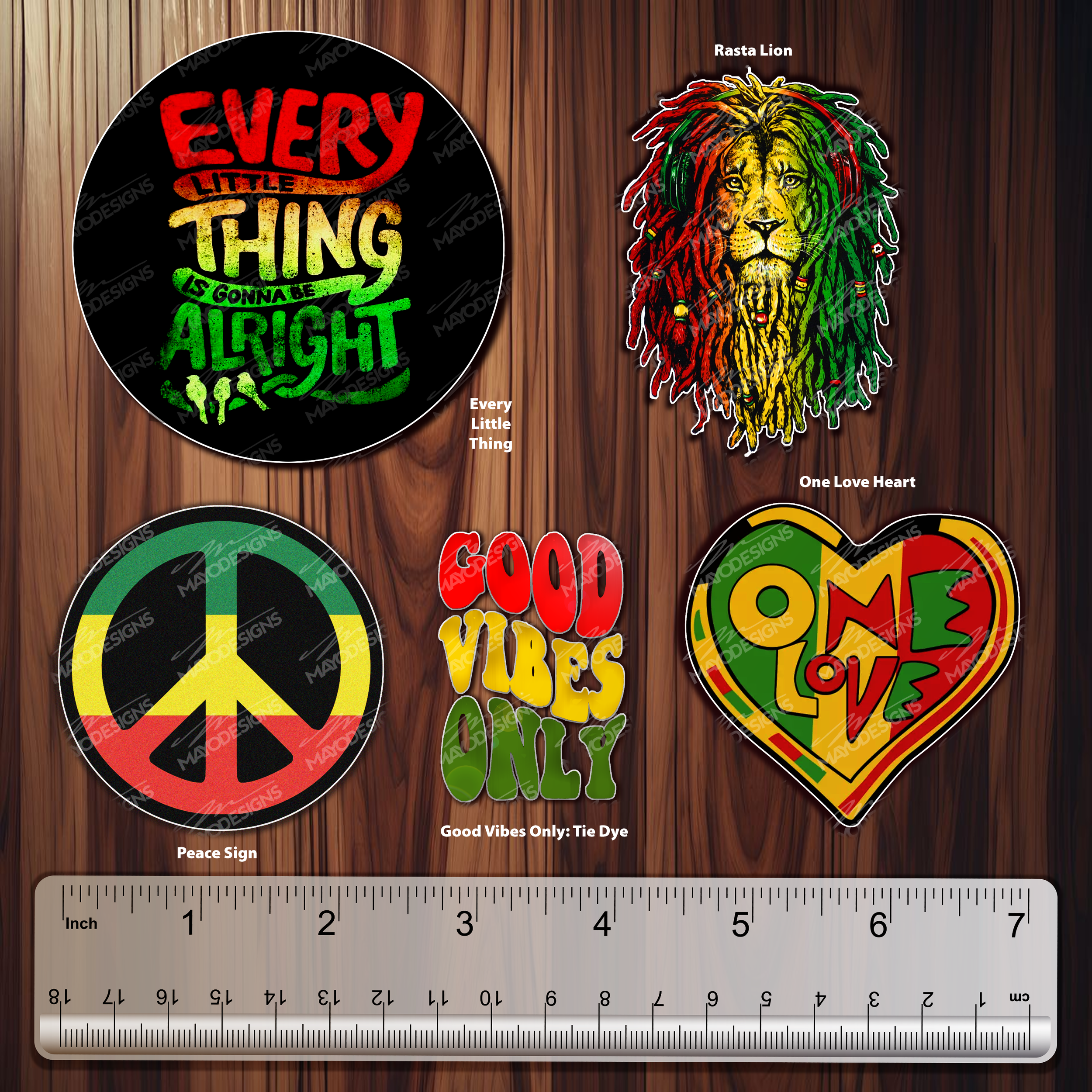 Rasta Decals