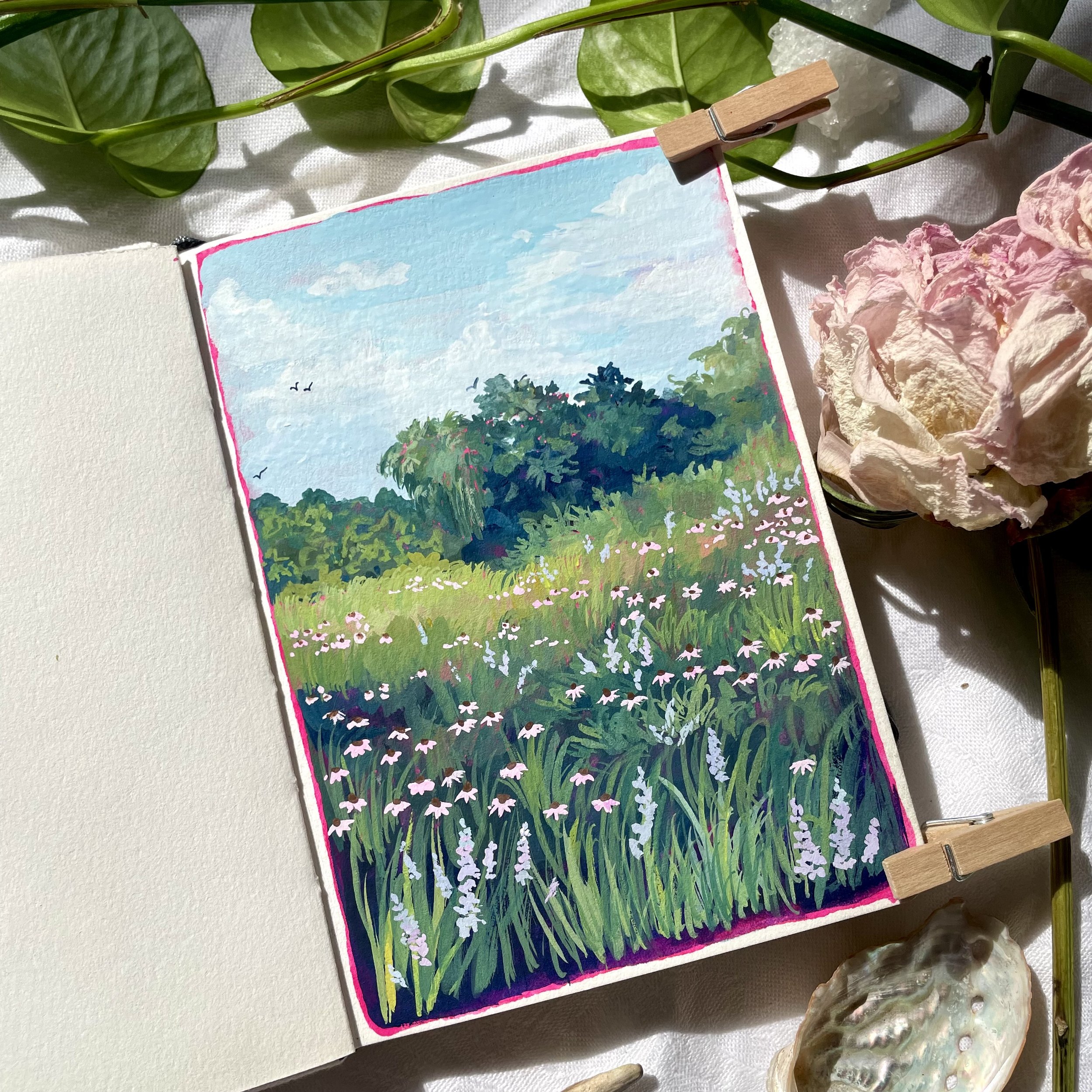 Gouache Landscape Painting Workshop at Lot’sa Chicago