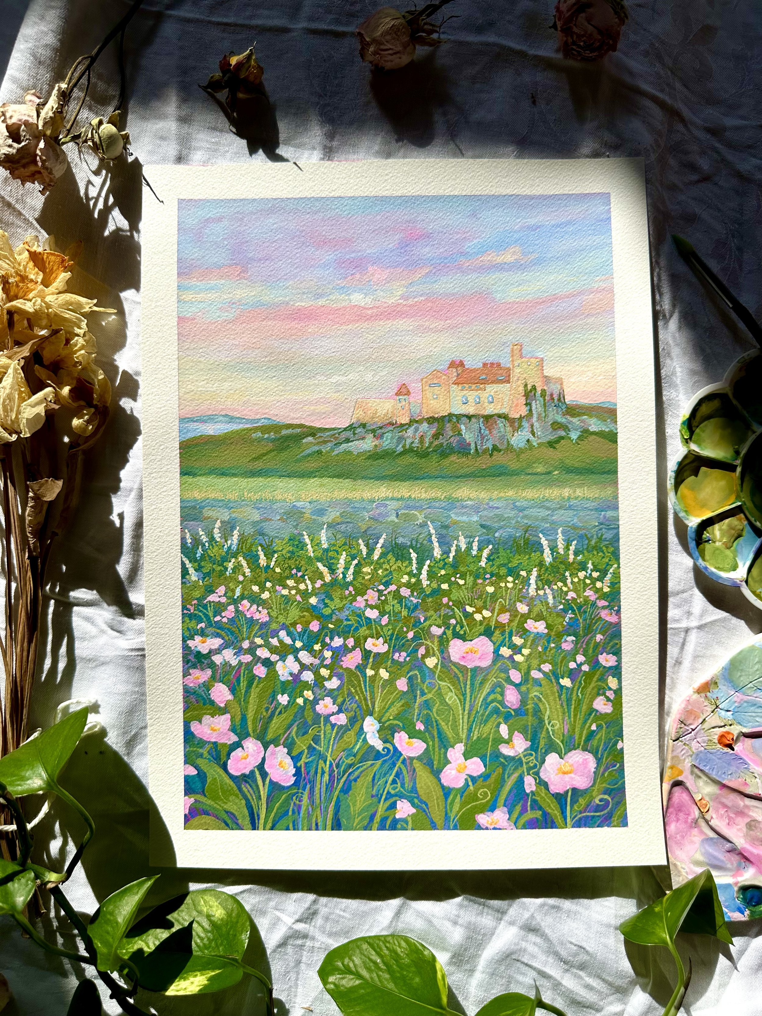 Gouache Landscape Painting at Lot’sa