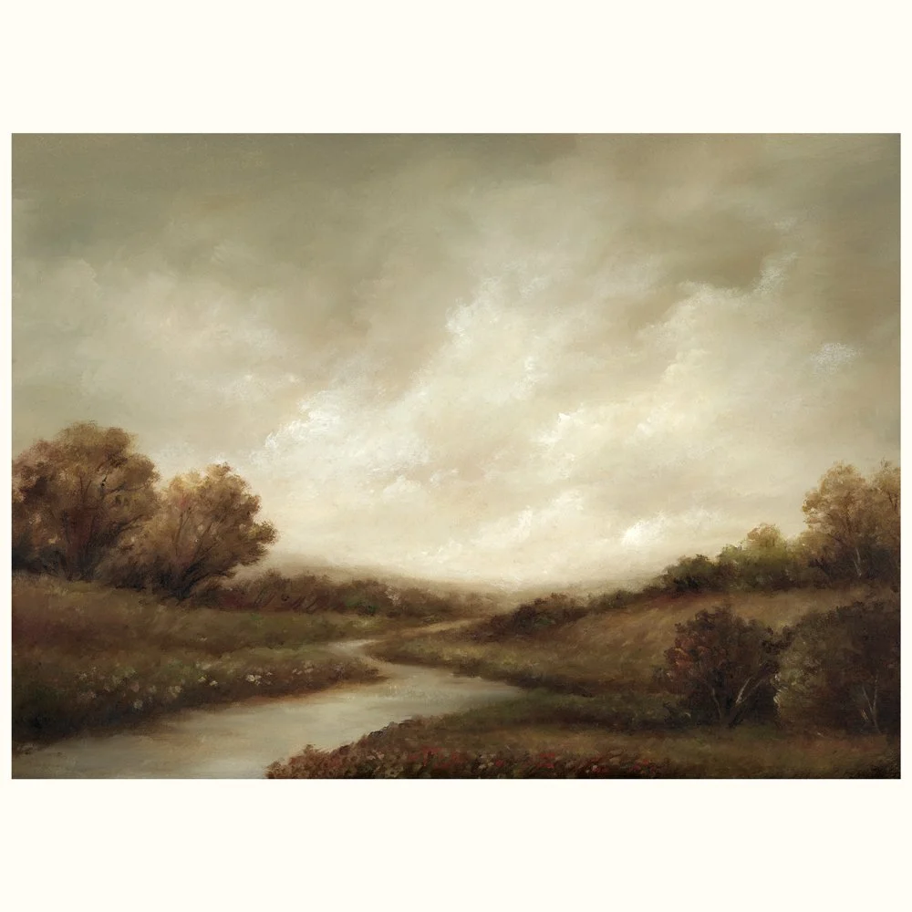 SEPIA STREAM ART PRINT