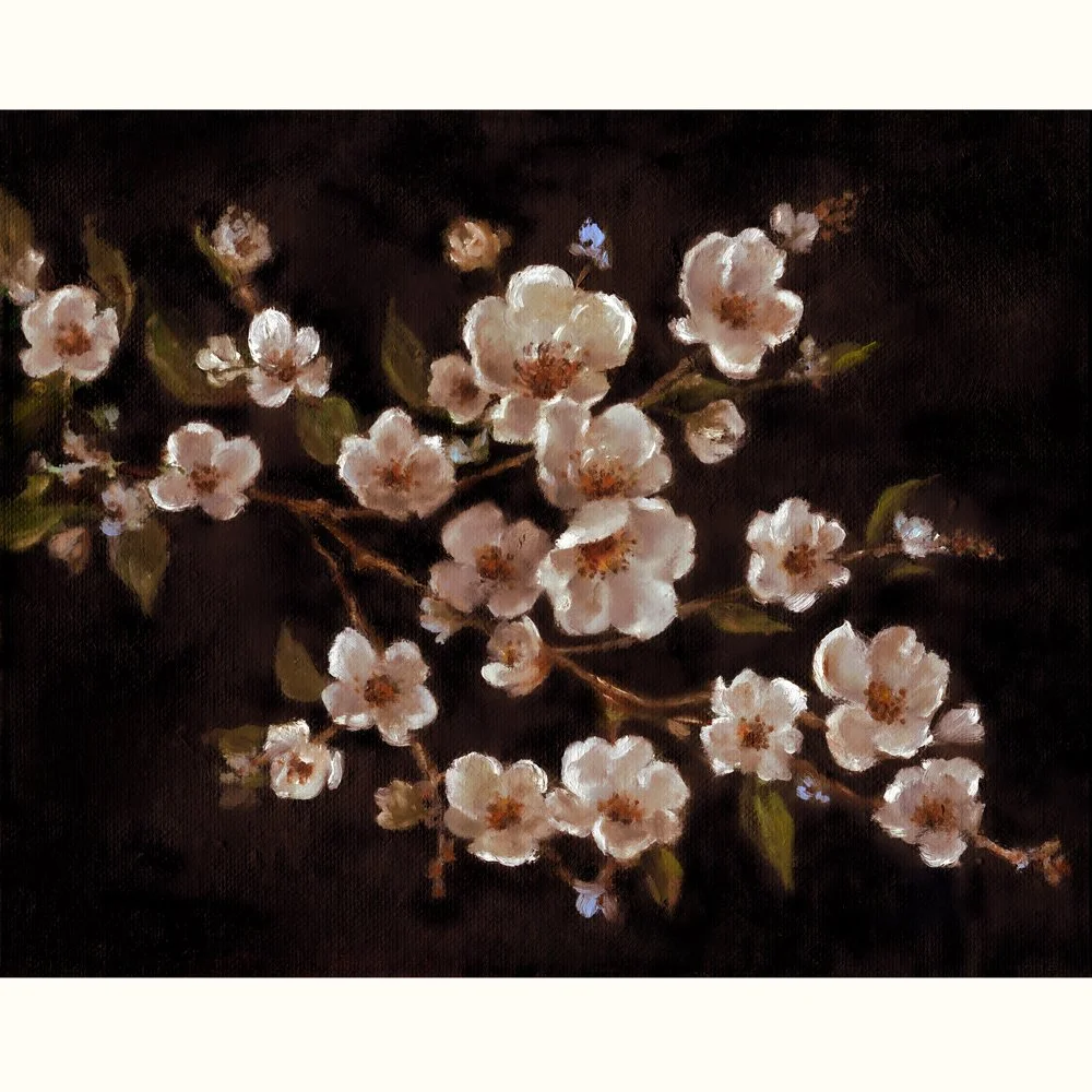 BLOSSOMS IN PINK -ART PRINT