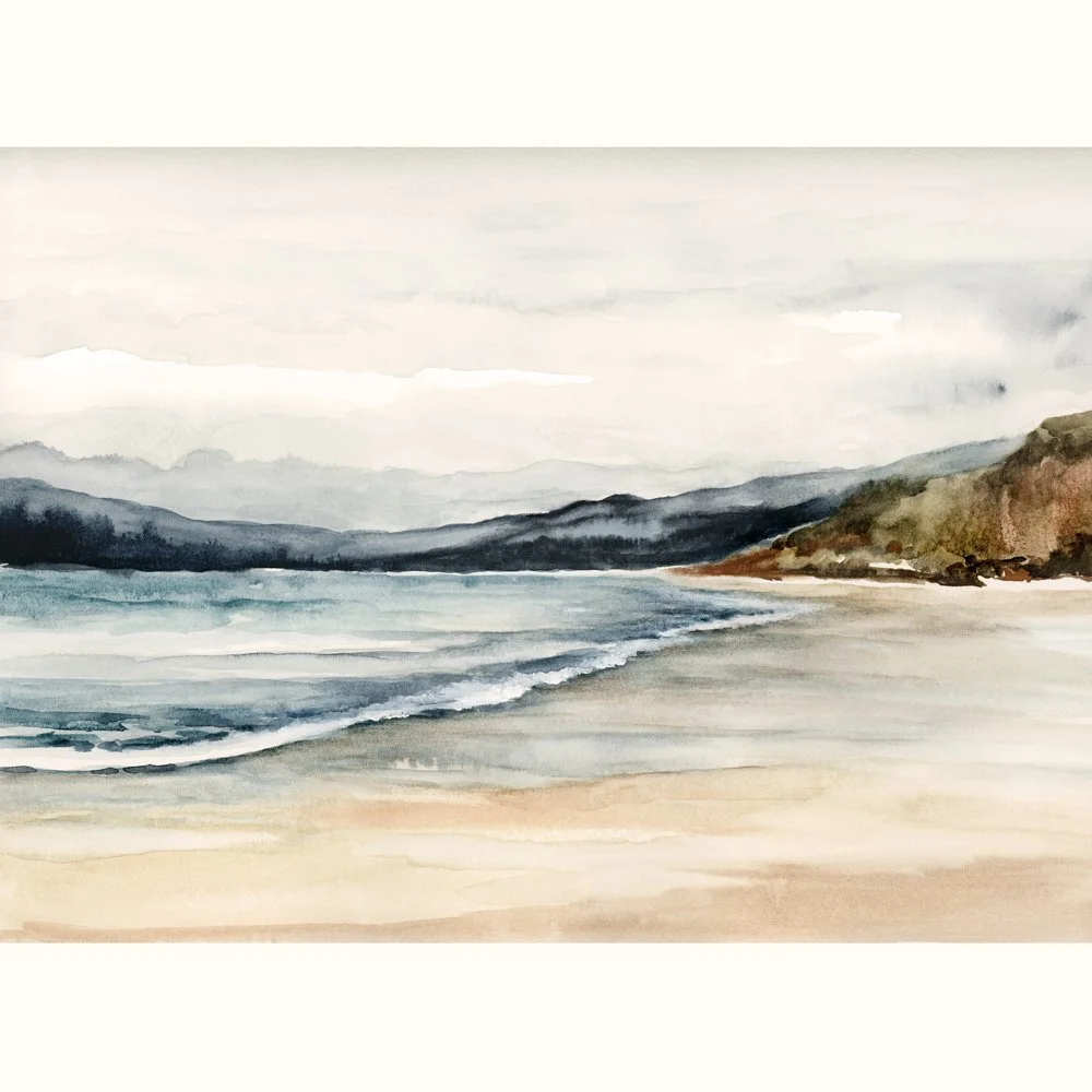 COASTAL WATERCOLOR ART PRINT