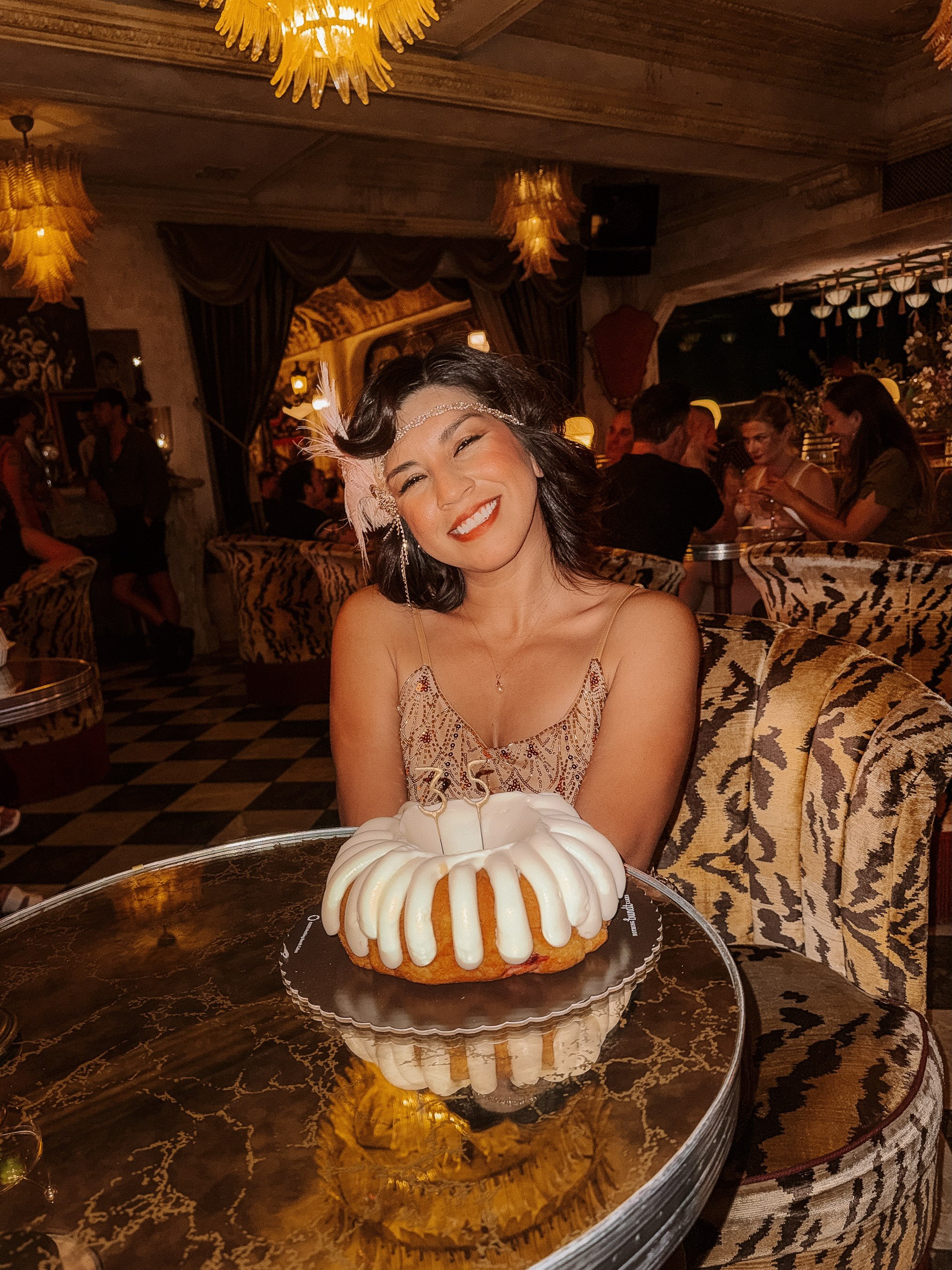 35 years 🧡

Thank you God for these amazing years you&rsquo;ve gifted me and thank you to everyone who came to celebrate with me this weekend! You are truly loved 😘🧡

__

#35thbirthday #birthdaymonth #roaring20s #gatsbyglam #birthdaytheme