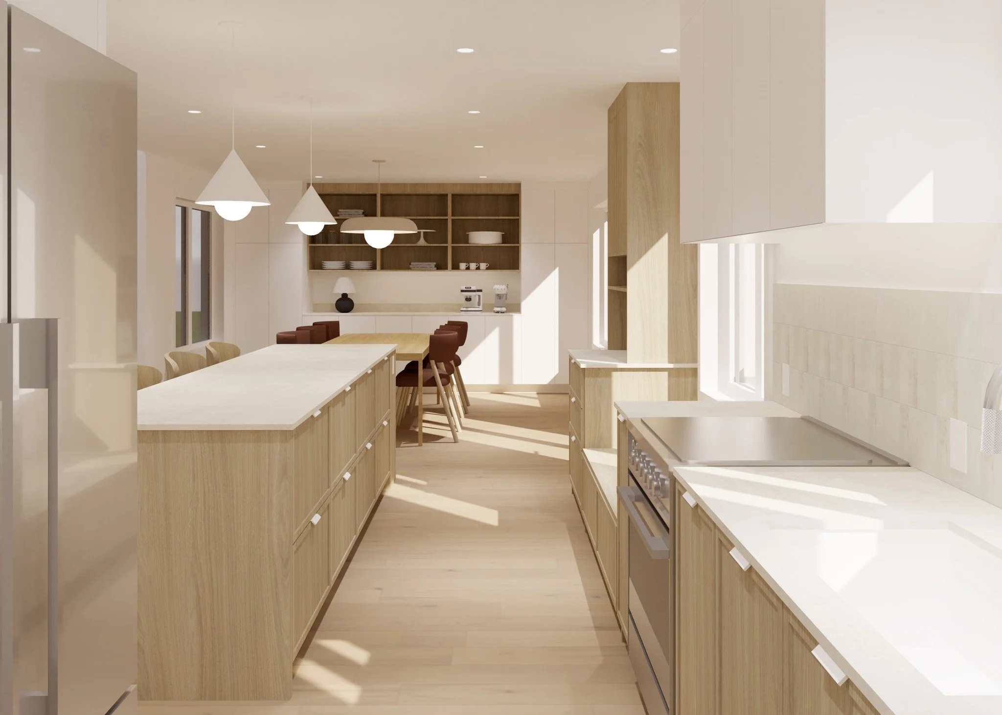 R&eacute;sidence Ch&eacute;nier &mdash;

Aper&ccedil;u de la cuisine : un espace pens&eacute; pour un quotidien plus fluide et pour recevoir. ✨

Ici, tout a &eacute;t&eacute; r&eacute;fl&eacute;chi pour rendre la pi&egrave;ce conviviale et efficace :