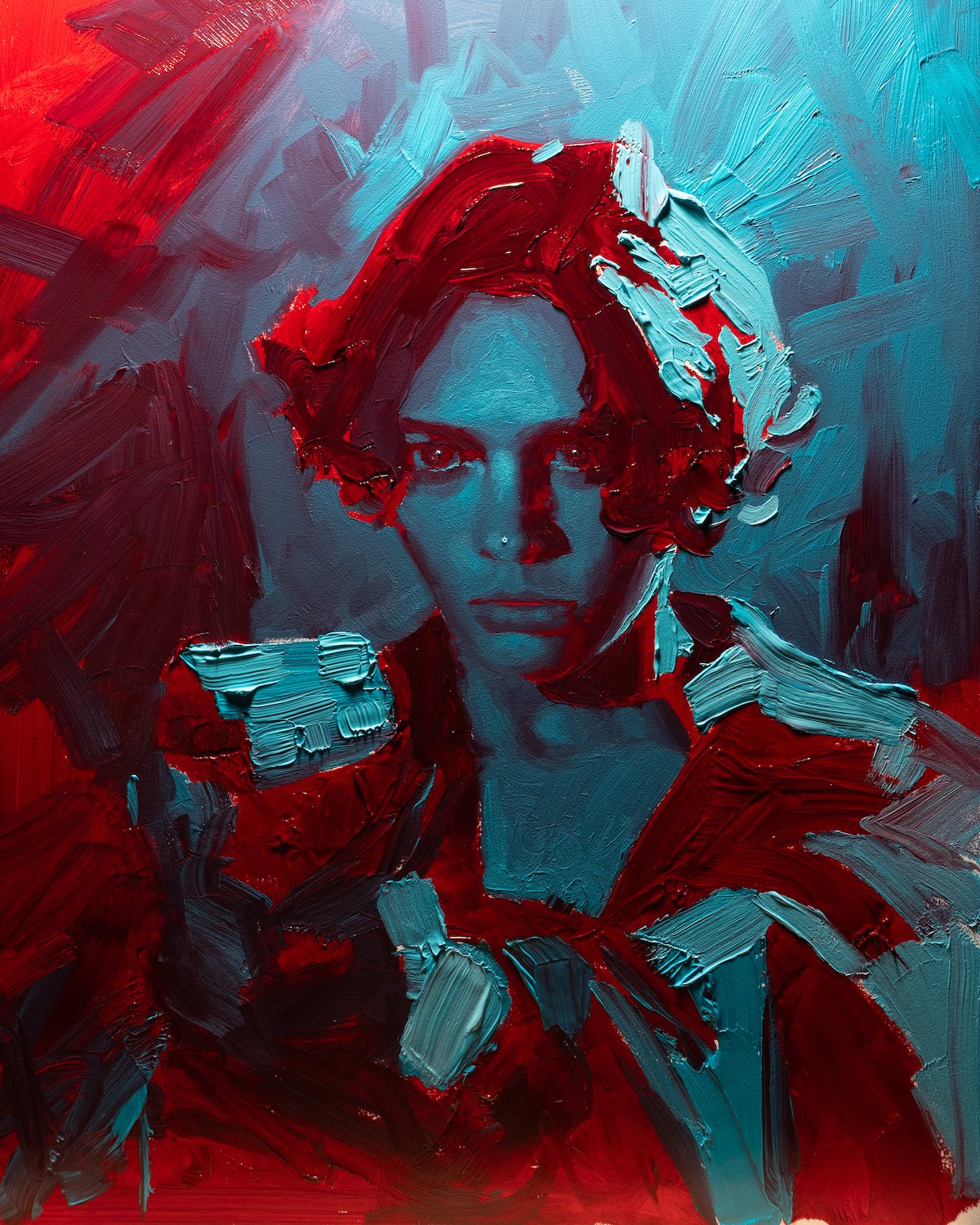 Cyan and Red Shooting