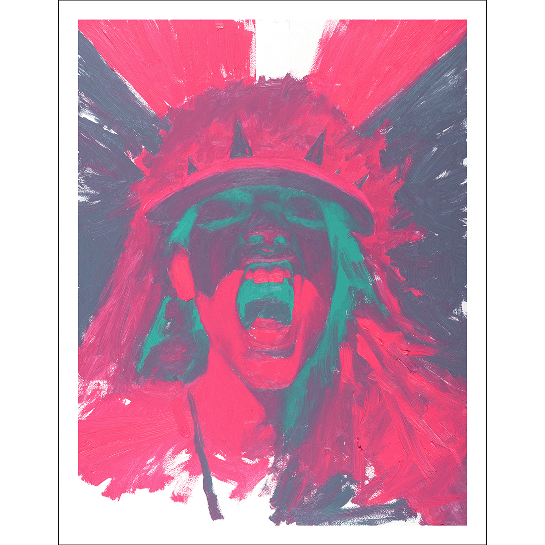 red scream - print