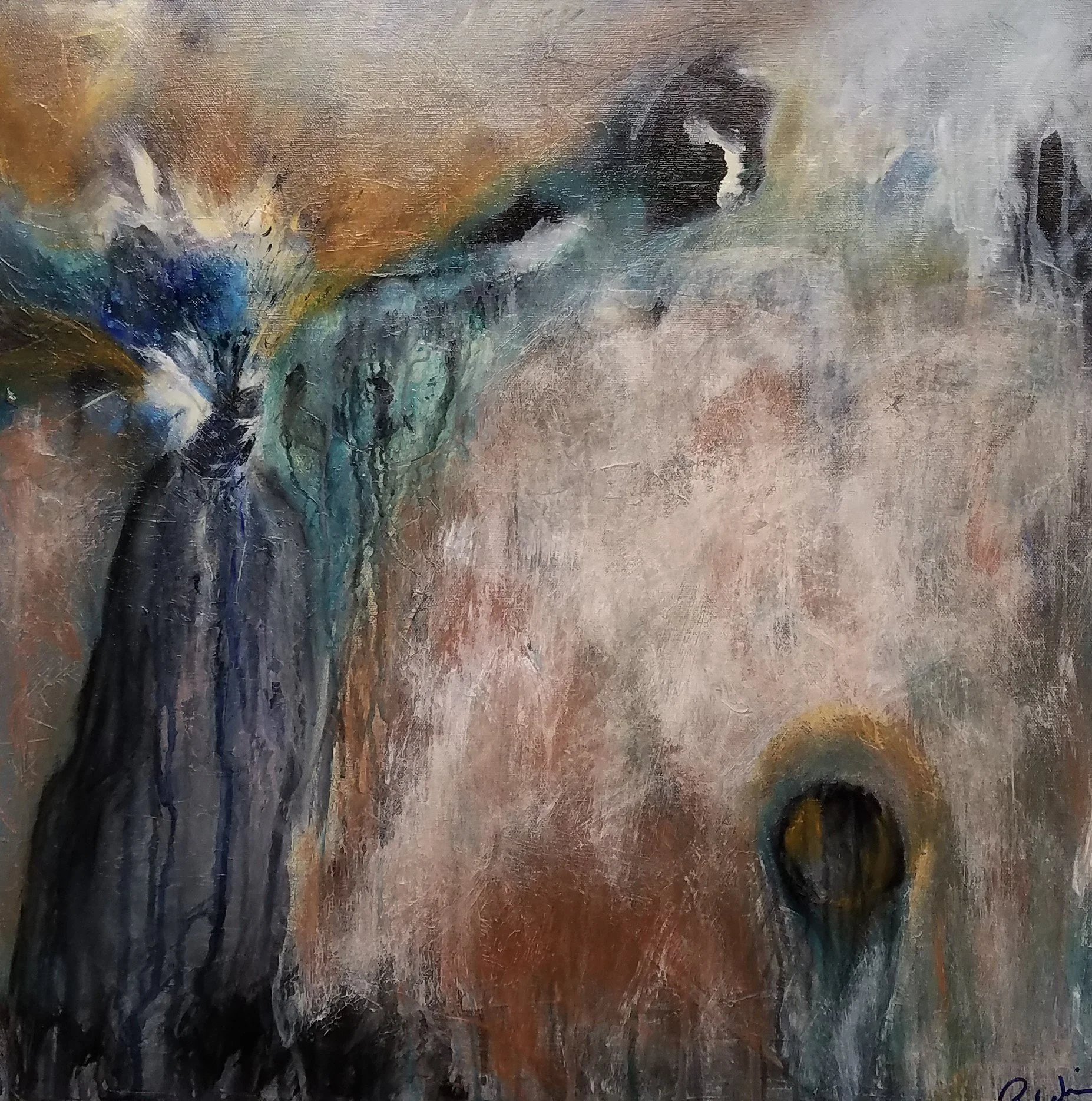 EVEN THE STRONG / 24IN X 24IN/ $1824