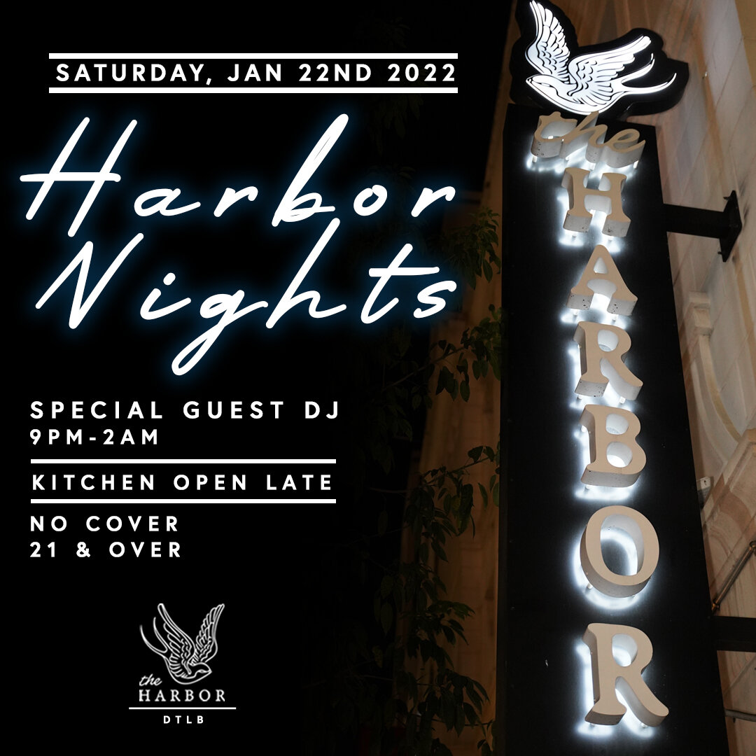 Good times and good vibes! Harbor Nights! | 9PM
.
.
.
.
#harbornights #thehaborlb #saturdaynight #nightlife #dj #dance #craftcocktails #lb #lbc #longbeach #downtownlb #dlba #vibes